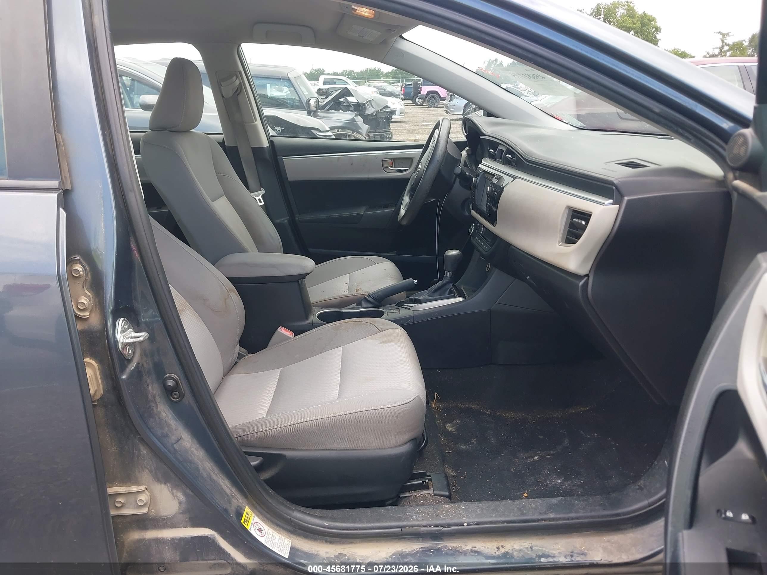 2015 Toyota Corolla Le Бирюзовый vin: 2T1BURHE4FC373512