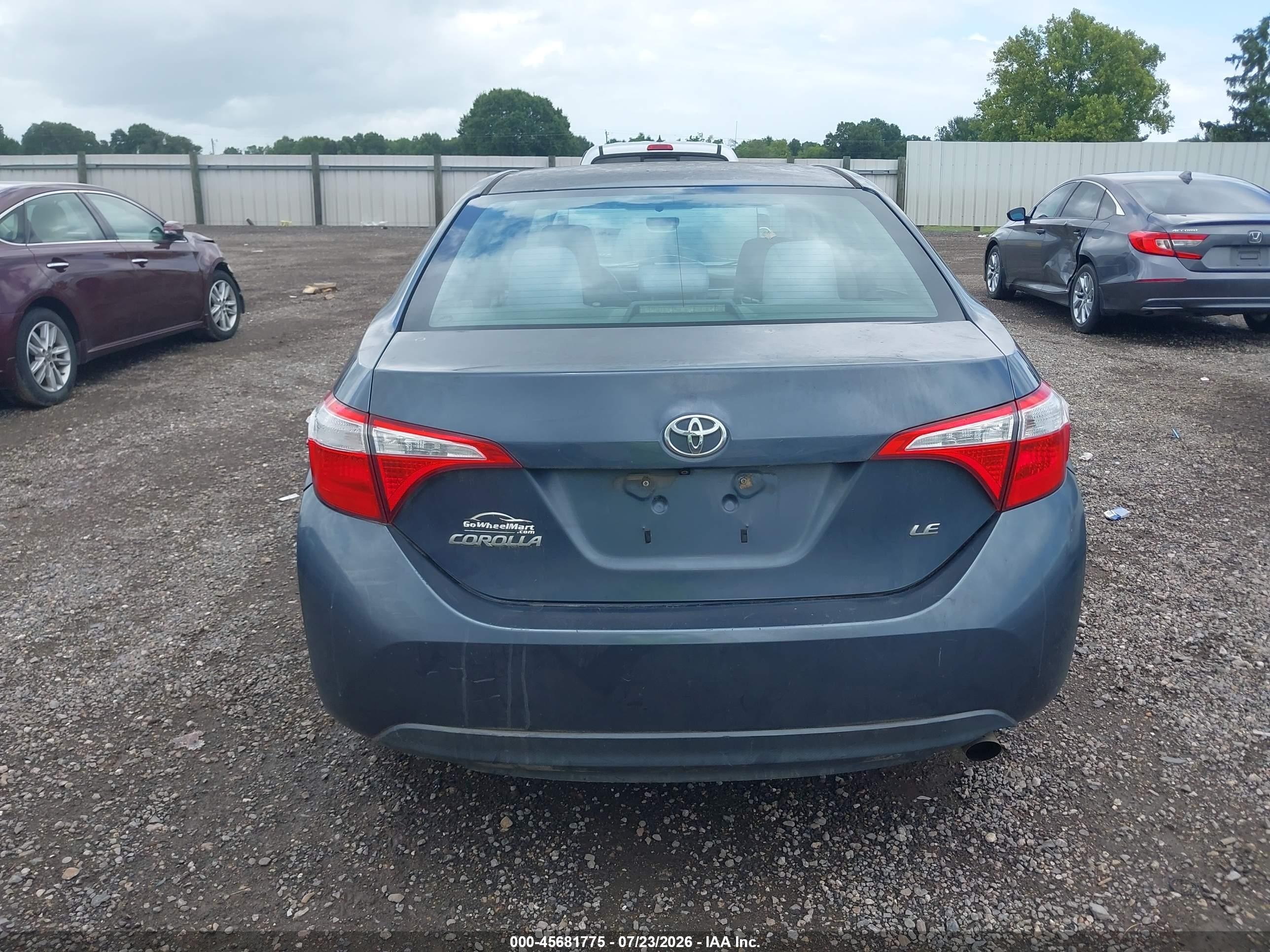 2015 Toyota Corolla Le Бирюзовый vin: 2T1BURHE4FC373512