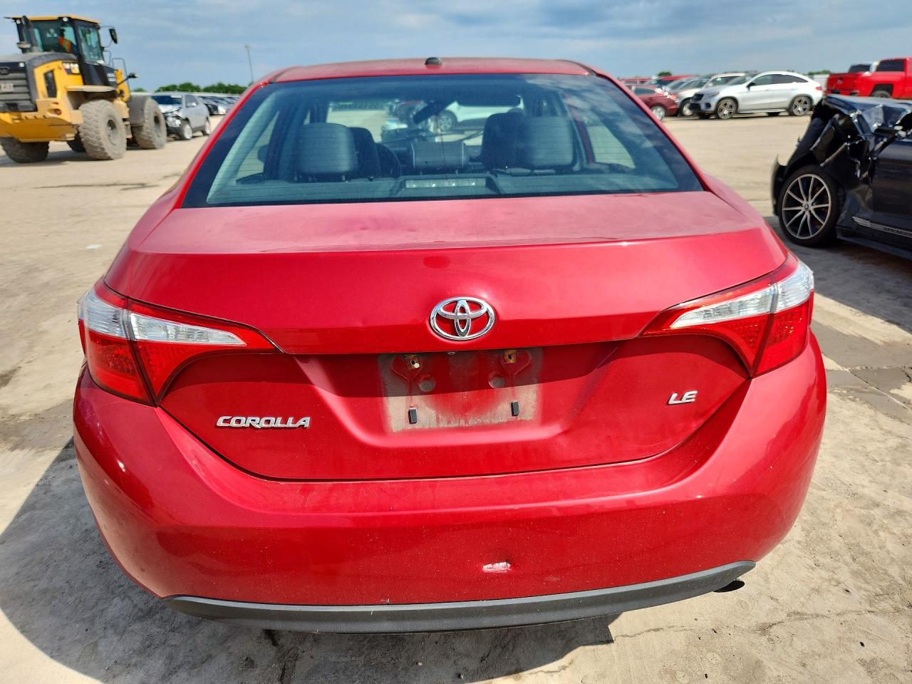 2015 Toyota Corolla Le Premium Red vin: 2T1BURHE4FC378256