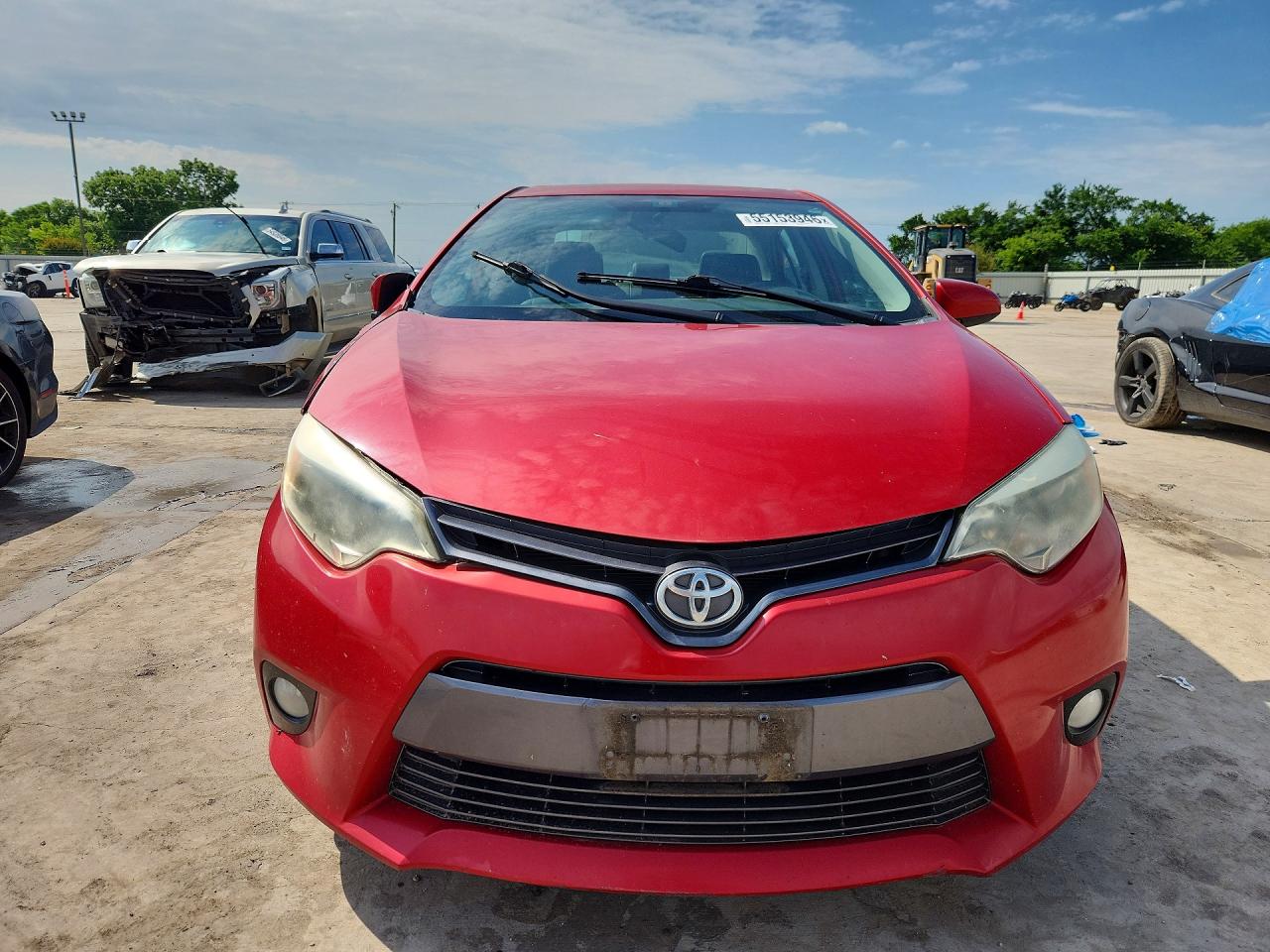2015 Toyota Corolla Le Premium Red vin: 2T1BURHE4FC378256