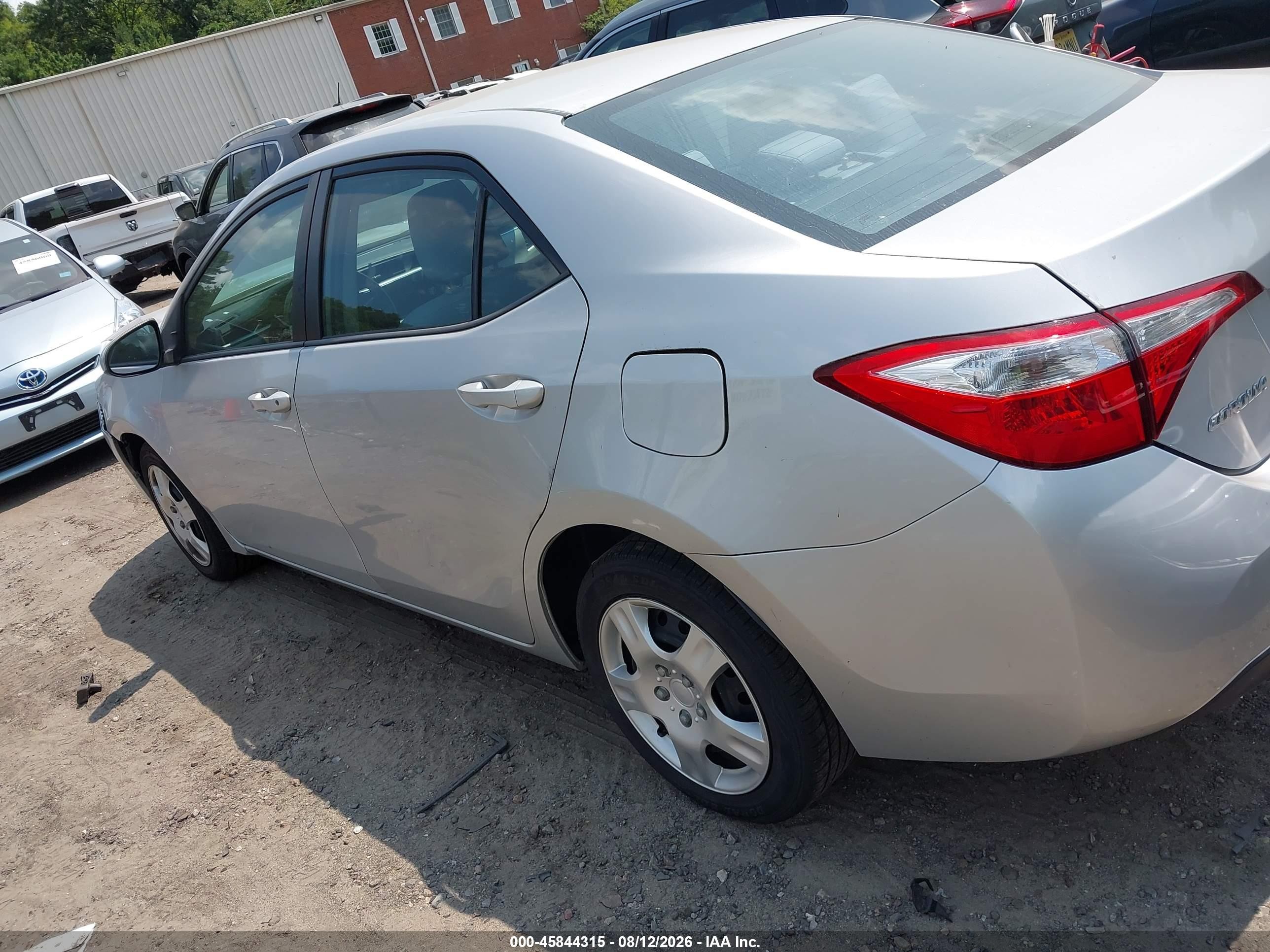 2015 Toyota Corolla Le Gray vin: 2T1BURHE4FC380900