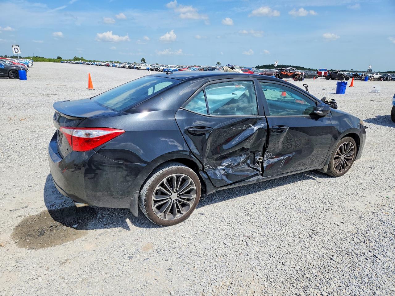 2015 Toyota Corolla L Black vin: 2T1BURHE4FC386387