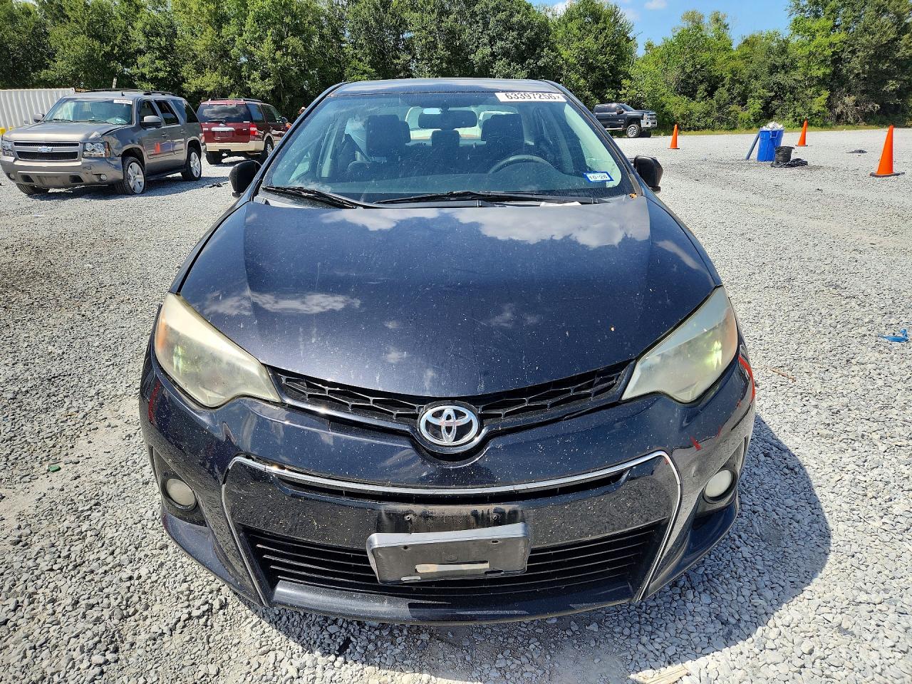 2015 Toyota Corolla L Black vin: 2T1BURHE4FC386387