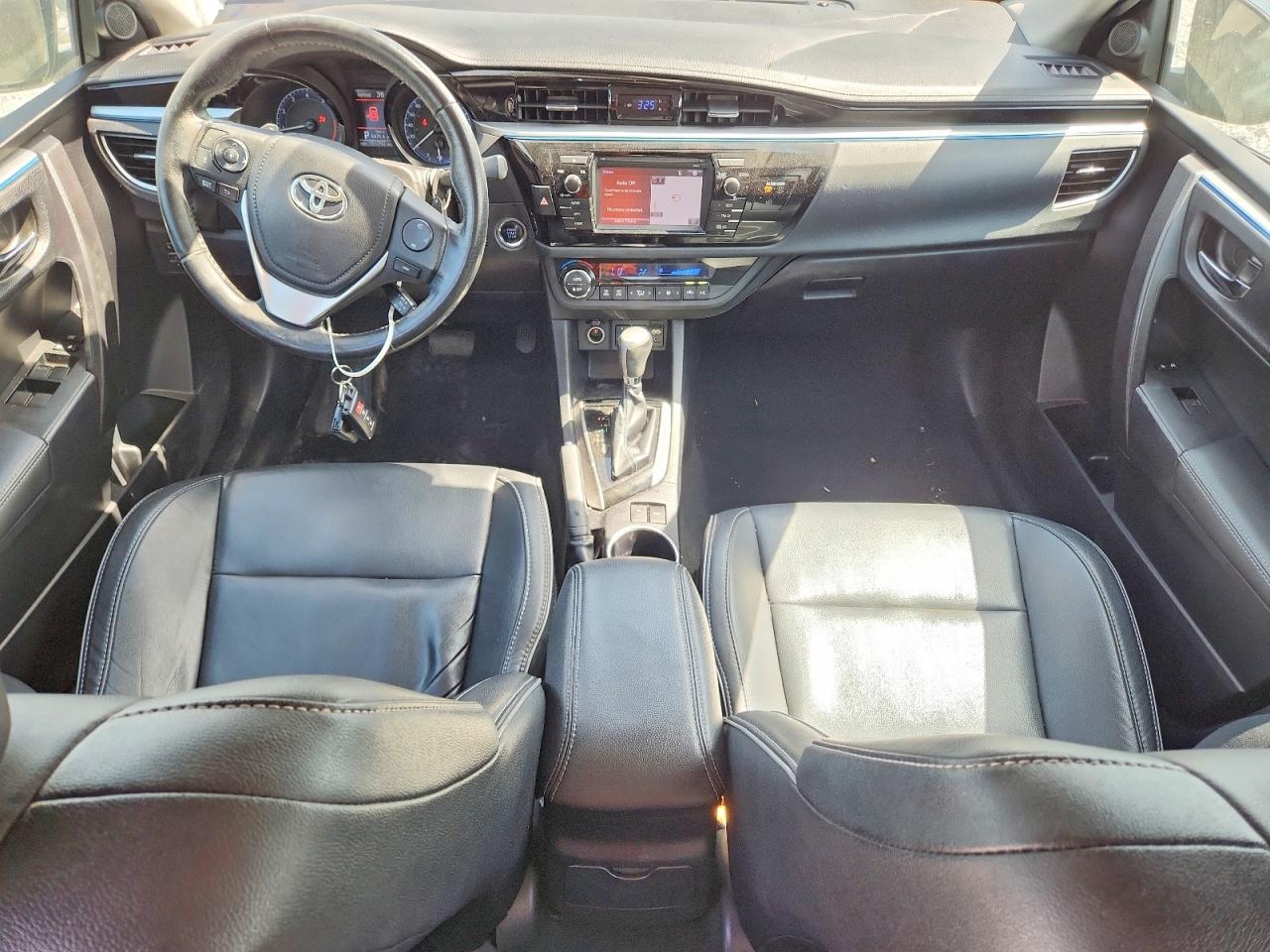 2015 Toyota Corolla L Black vin: 2T1BURHE4FC386387