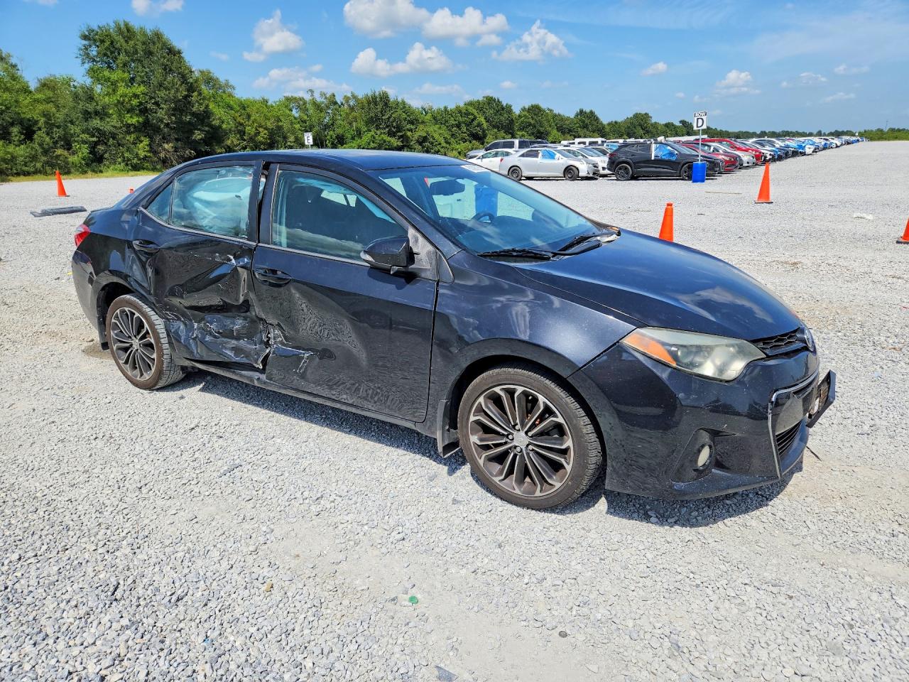 2015 Toyota Corolla L Black vin: 2T1BURHE4FC386387
