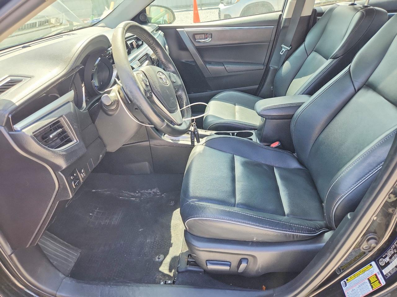 2015 Toyota Corolla L Black vin: 2T1BURHE4FC386387