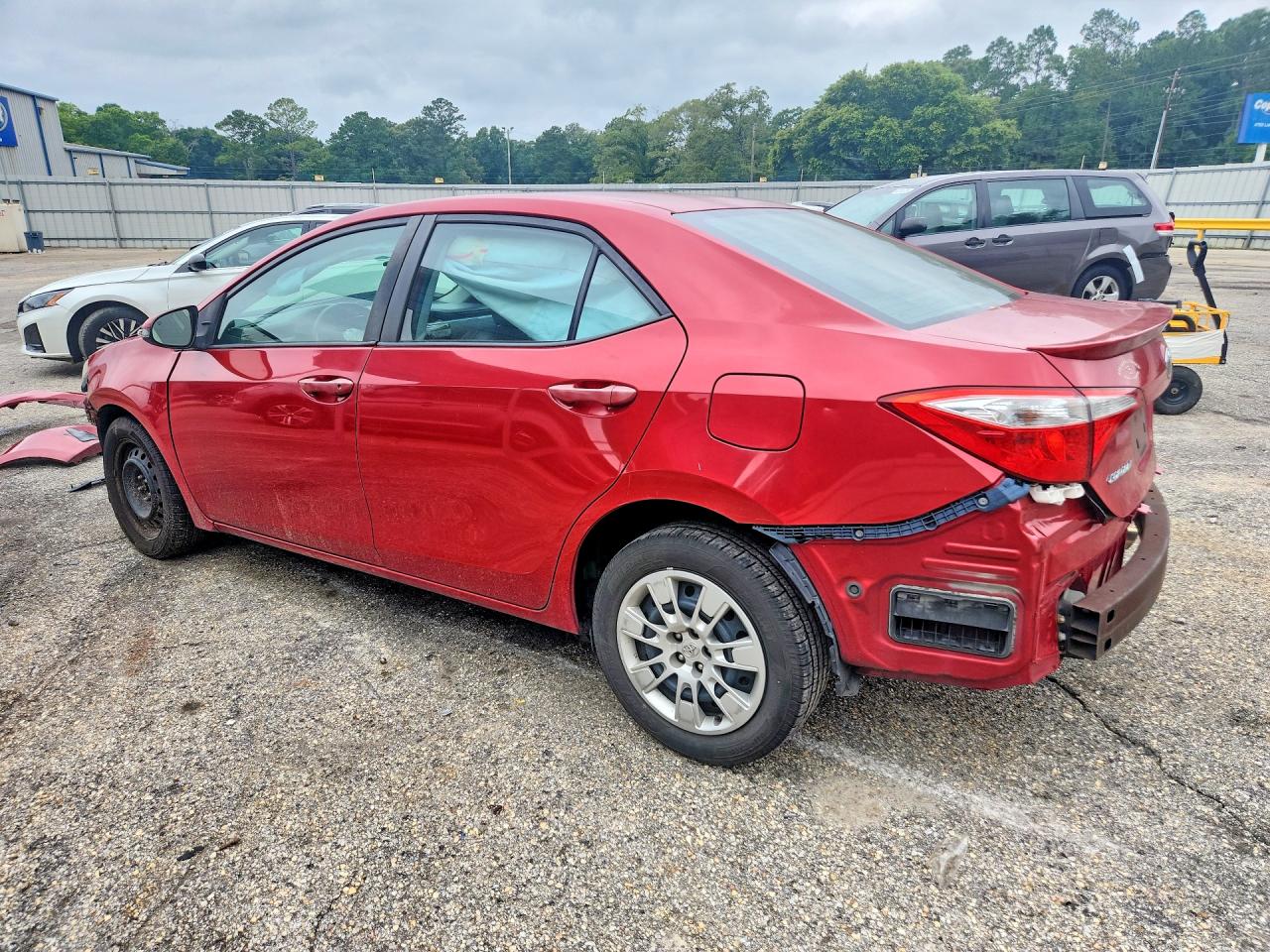 2015 Toyota Corolla S Red vin: 2T1BURHE4FC402779