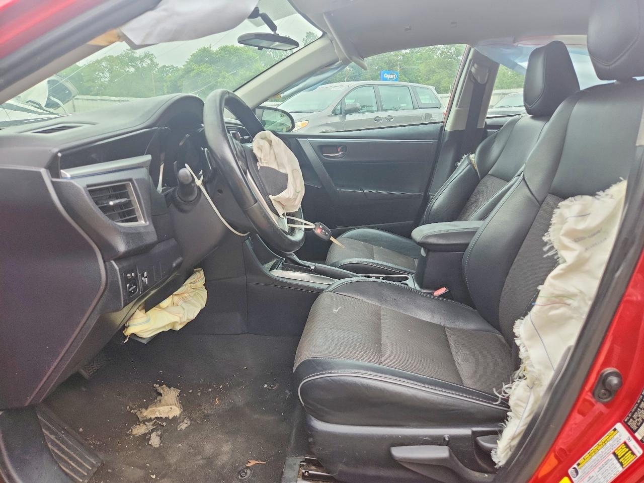 2015 Toyota Corolla S Red vin: 2T1BURHE4FC402779