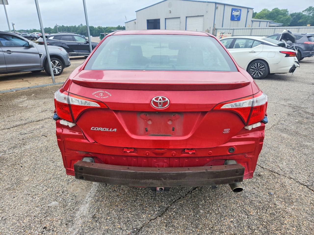 2015 Toyota Corolla S Red vin: 2T1BURHE4FC402779