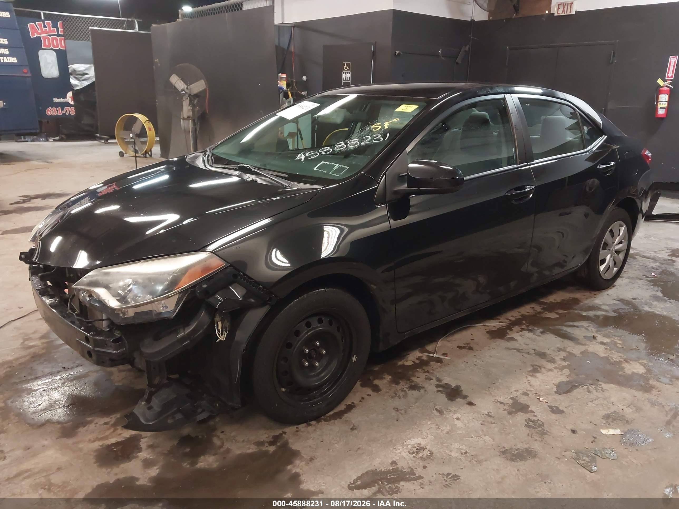 2015 Toyota Corolla Le Black vin: 2T1BURHE4FC403835