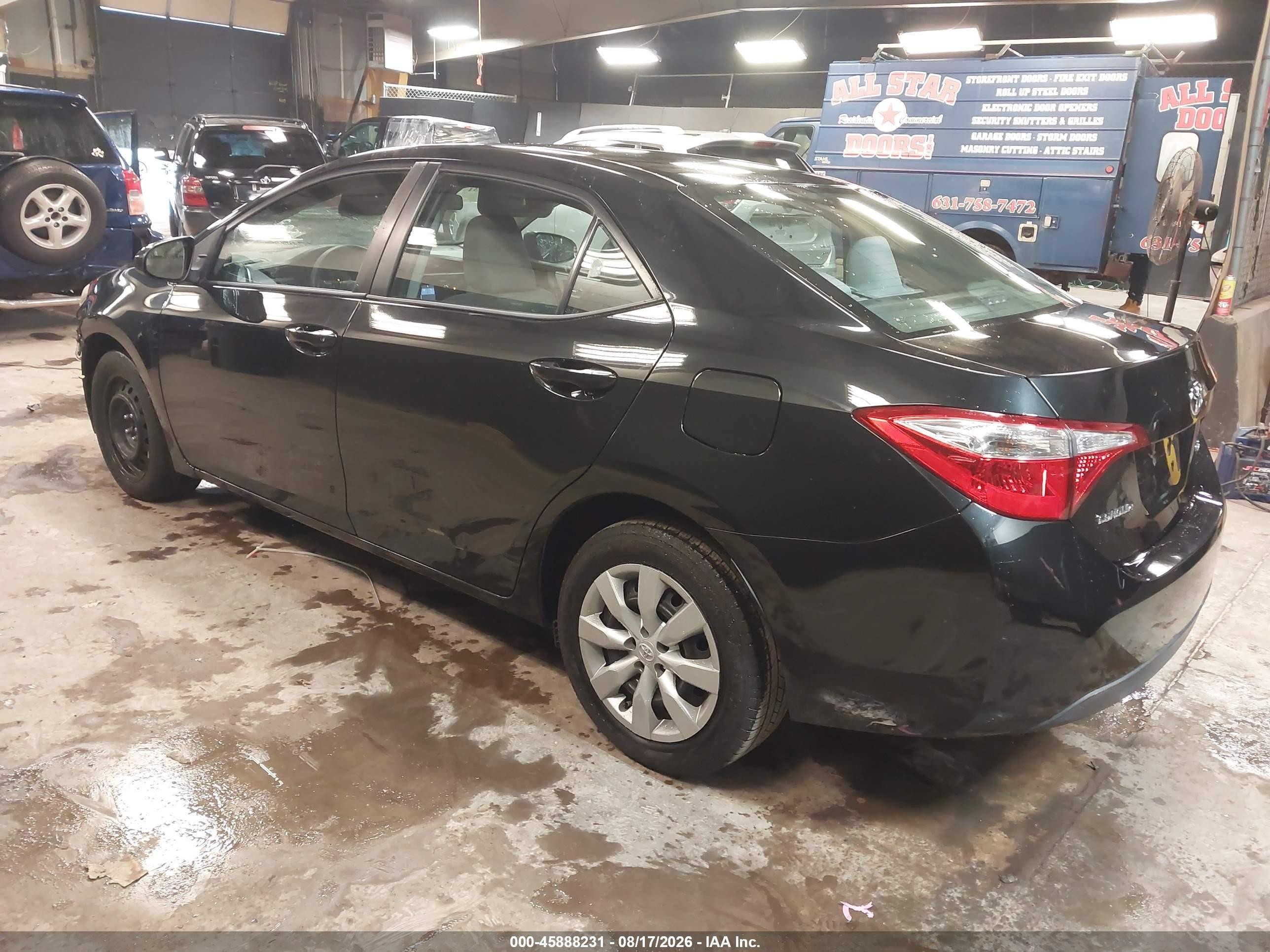 2015 Toyota Corolla Le Black vin: 2T1BURHE4FC403835