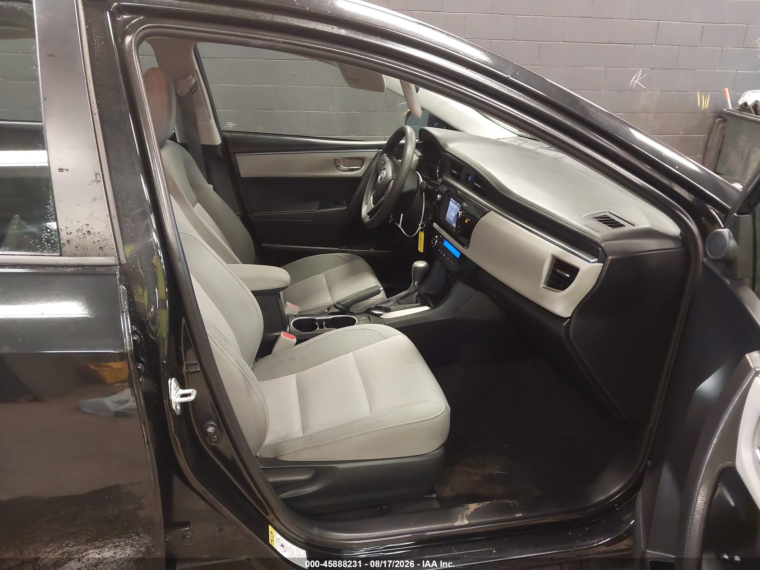 2015 Toyota Corolla Le Black vin: 2T1BURHE4FC403835