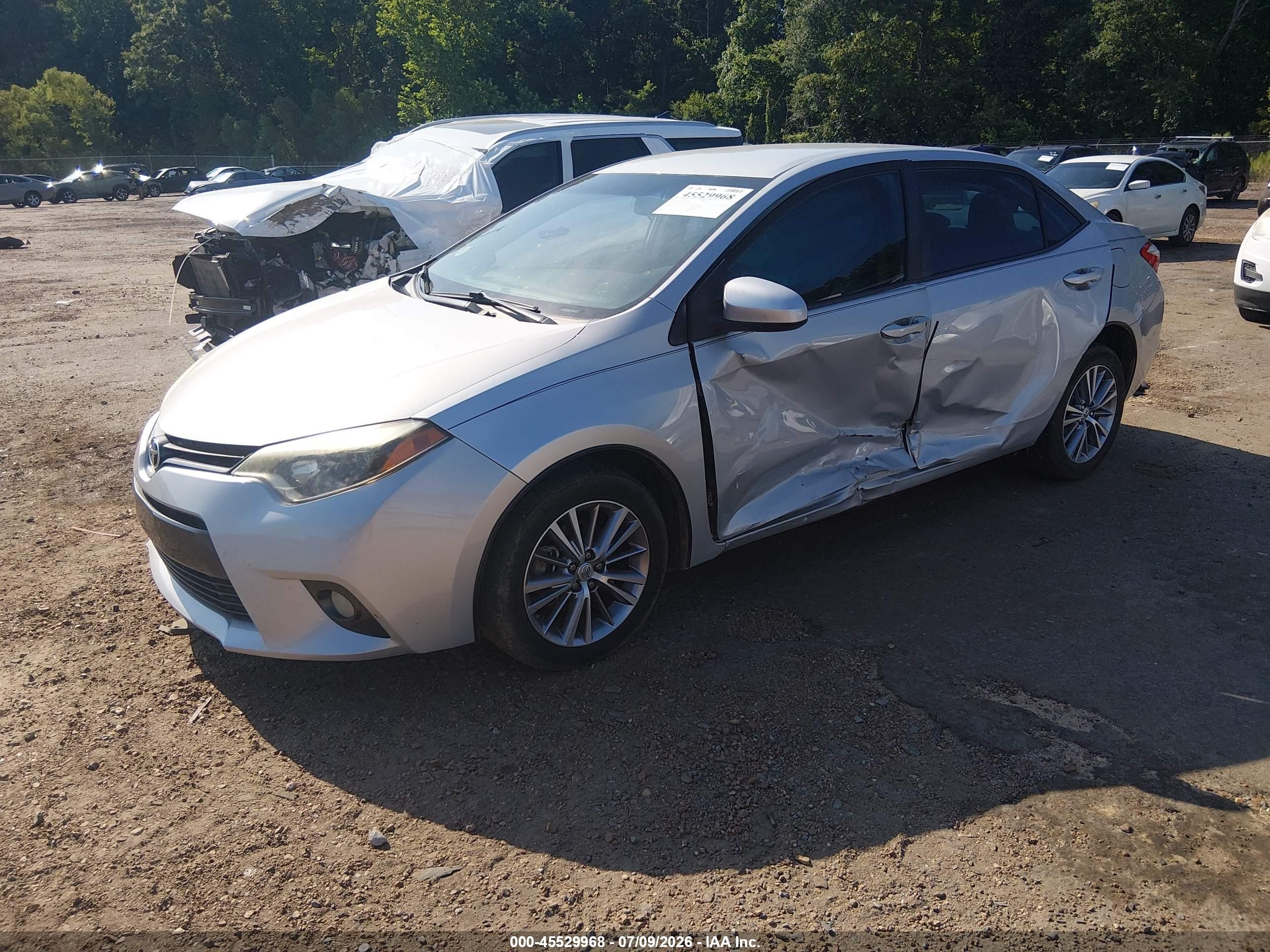 2015 Toyota Corolla Le Plus Silver vin: 2T1BURHE4FC412180