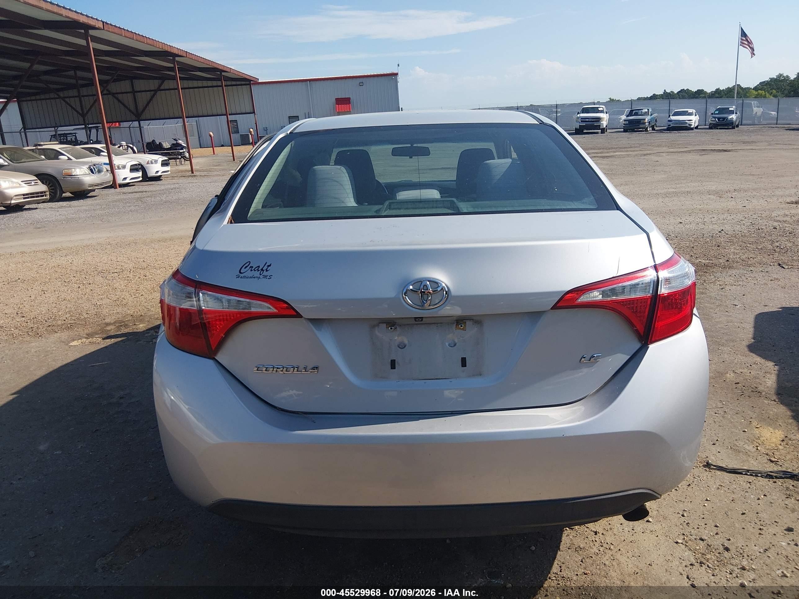 2015 Toyota Corolla Le Plus Silver vin: 2T1BURHE4FC412180