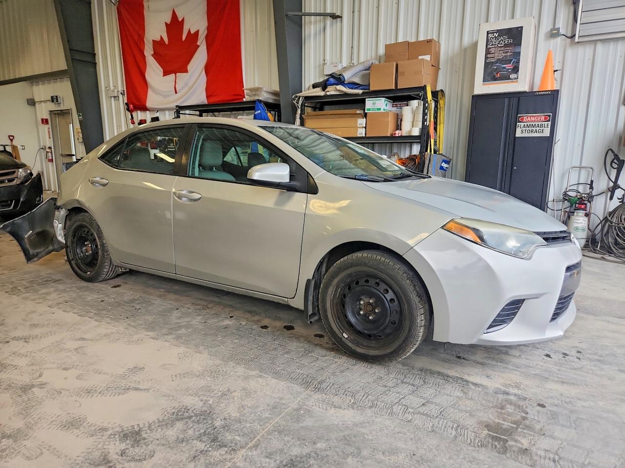 2015 Toyota Corolla L Silver vin: 2T1BURHE4FC413863