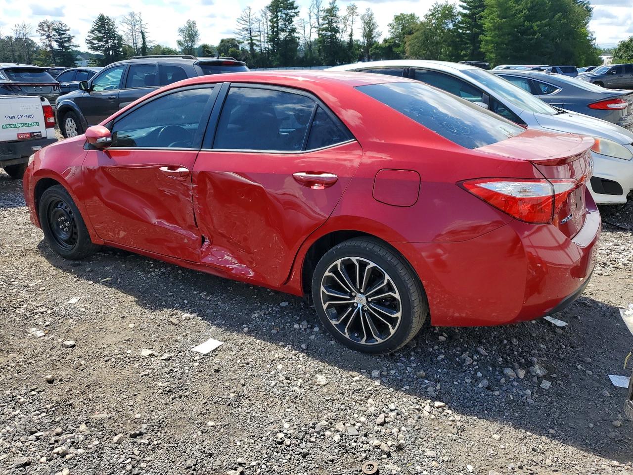 2015 Toyota Corolla S Plus Red vin: 2T1BURHE4FC422093