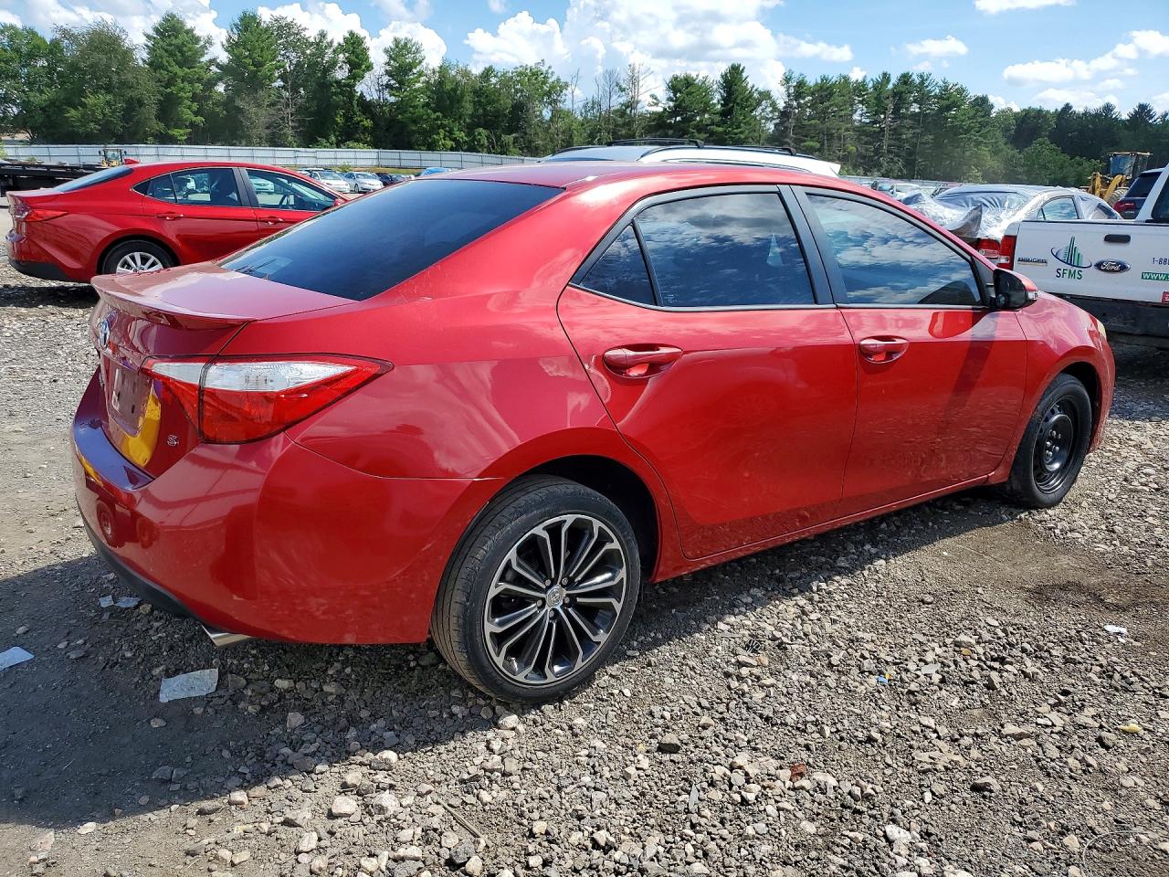 2015 Toyota Corolla S Plus Red vin: 2T1BURHE4FC422093