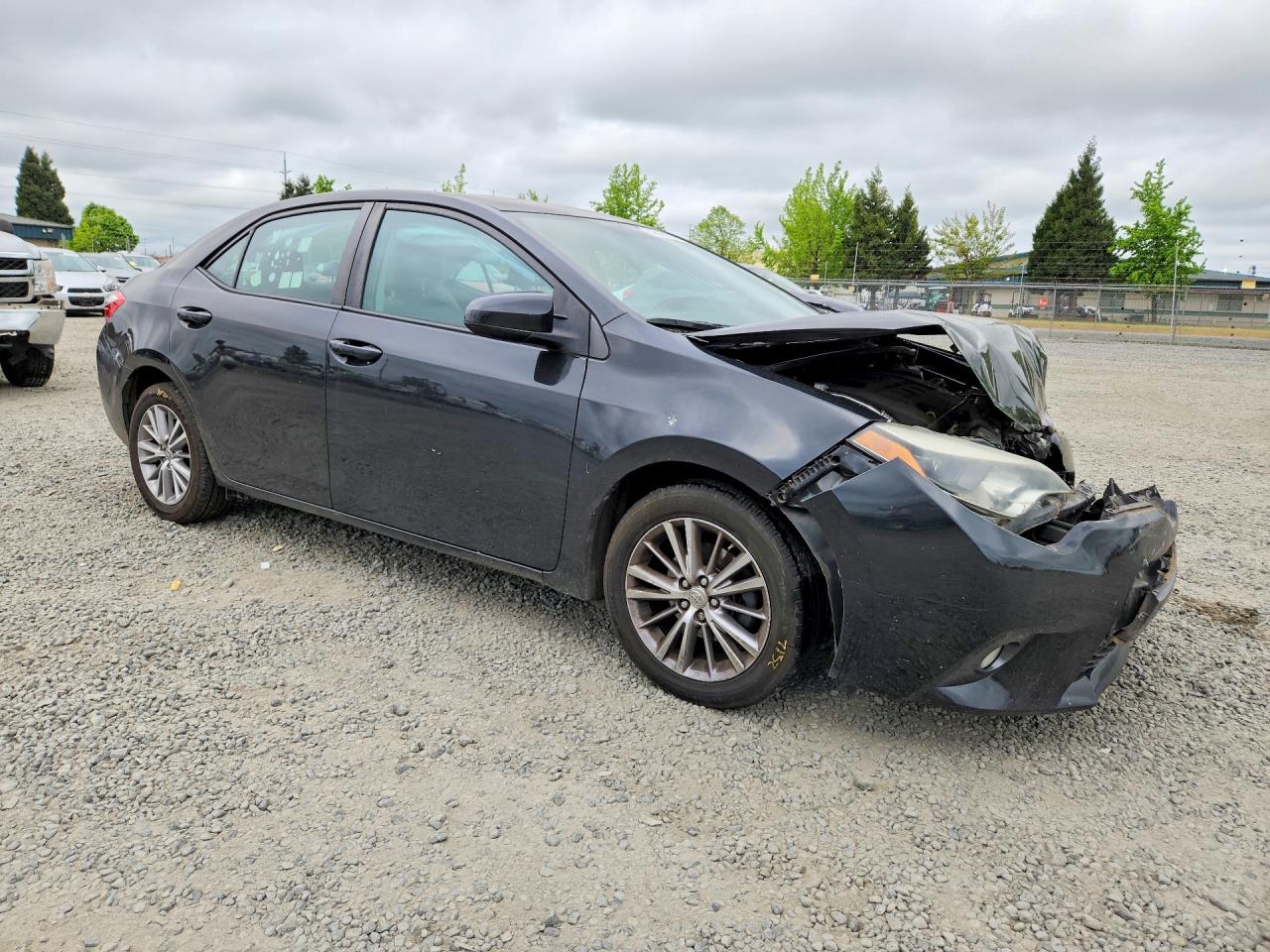 2015 Toyota Corolla Le Plus Black vin: 2T1BURHE4FC428038