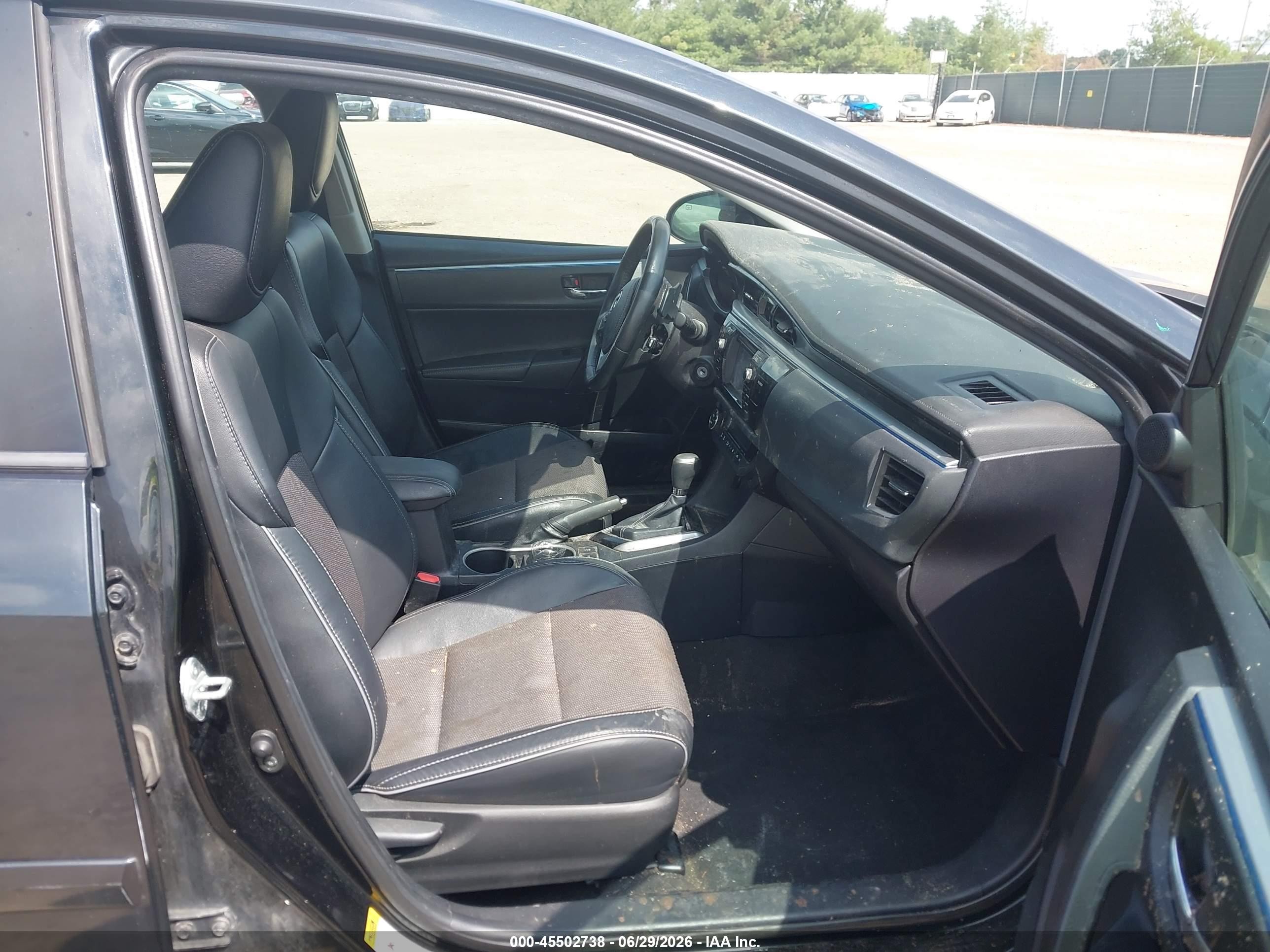 2015 Toyota Corolla S Plus Black vin: 2T1BURHE4FC438391