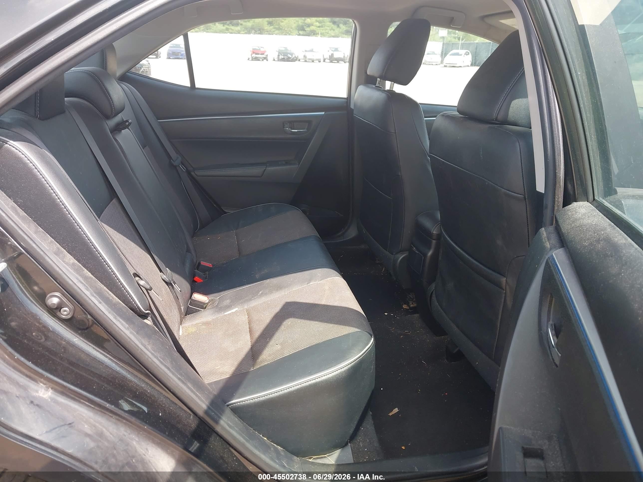 2015 Toyota Corolla S Plus Black vin: 2T1BURHE4FC438391