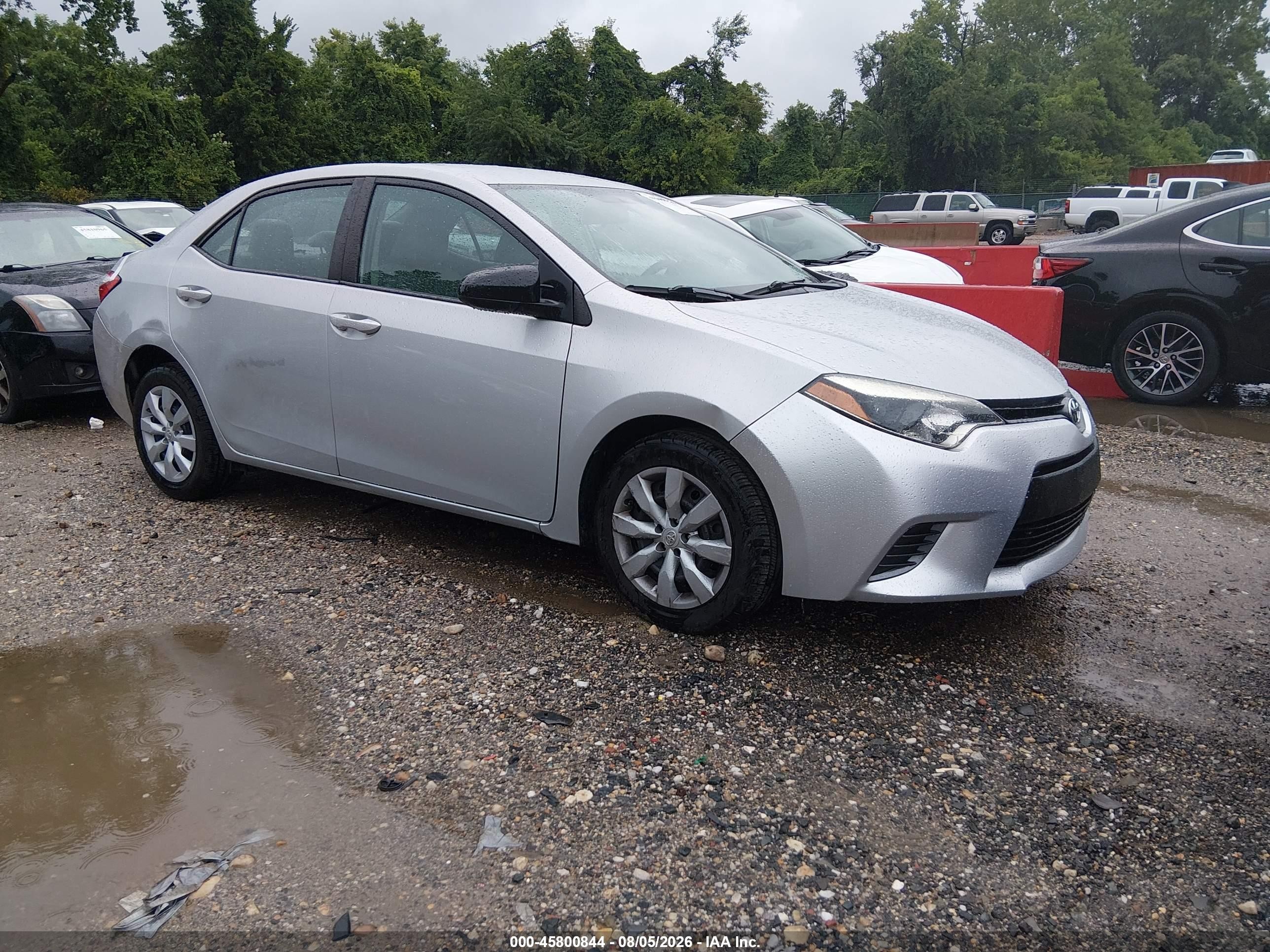 2015 Toyota Corolla L/le/le Pls/prm/s/s Pls Silver vin: 2T1BURHE4FC443008