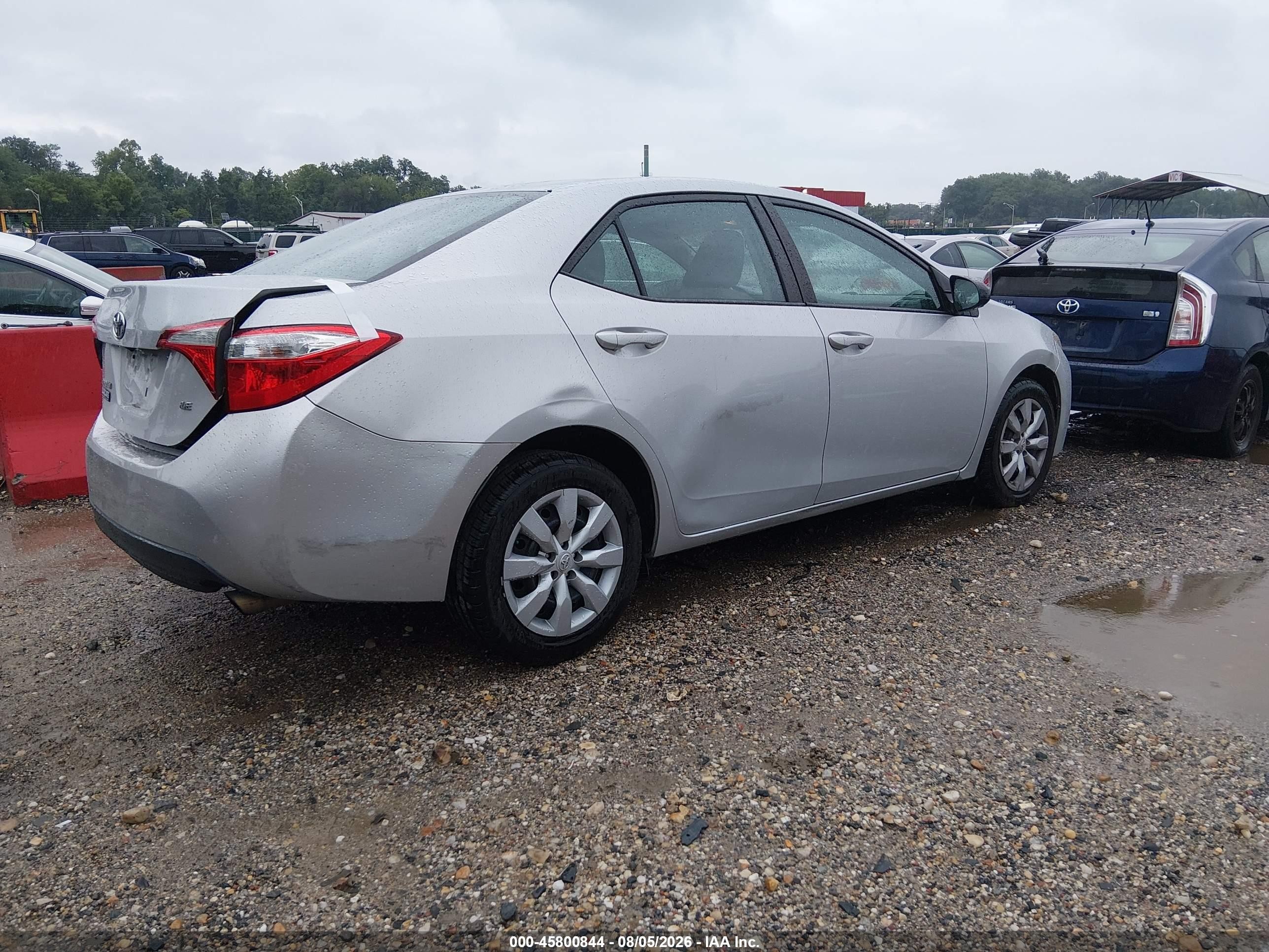 2015 Toyota Corolla L/le/le Pls/prm/s/s Pls Silver vin: 2T1BURHE4FC443008