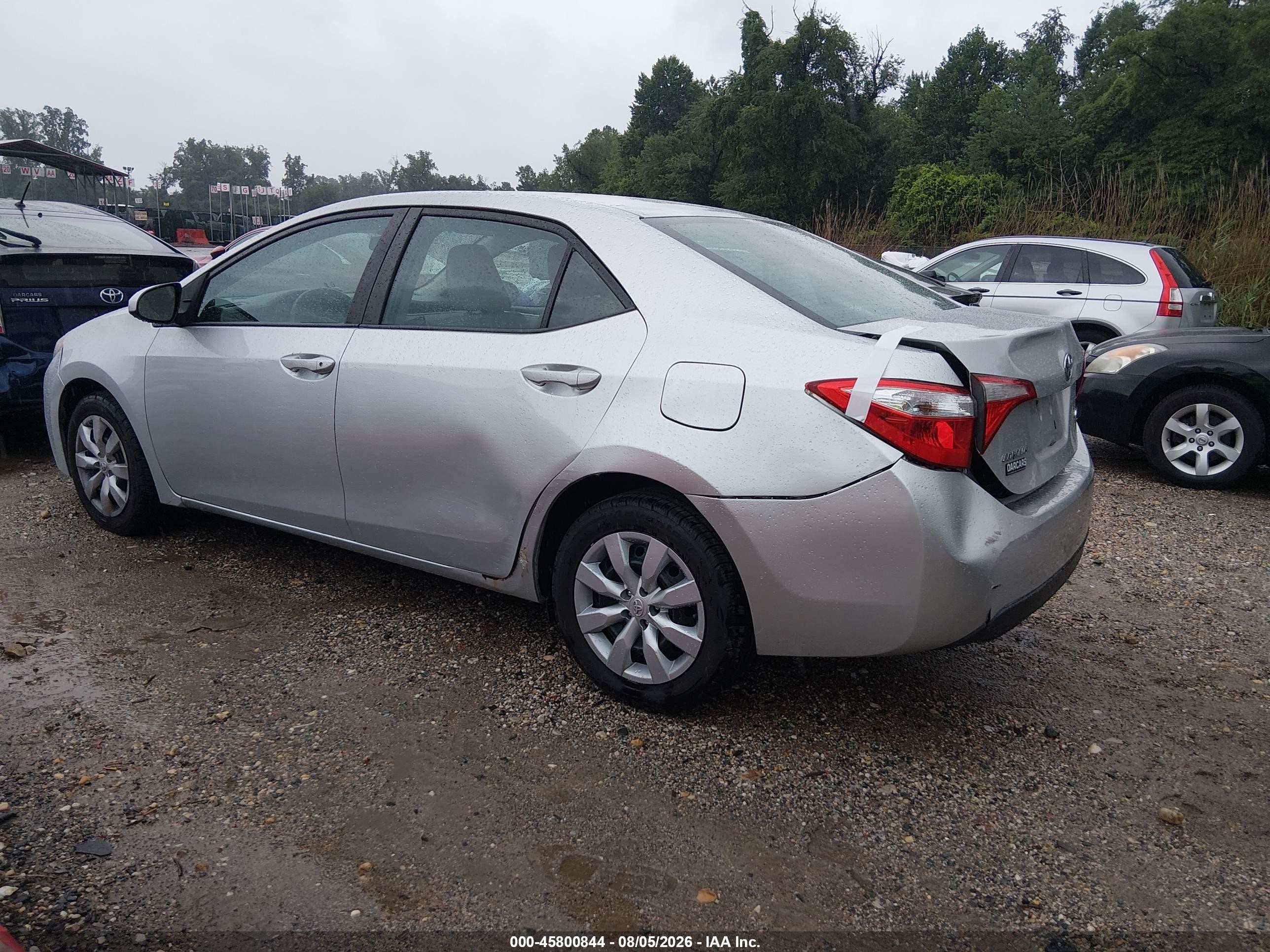 2015 Toyota Corolla L/le/le Pls/prm/s/s Pls Silver vin: 2T1BURHE4FC443008
