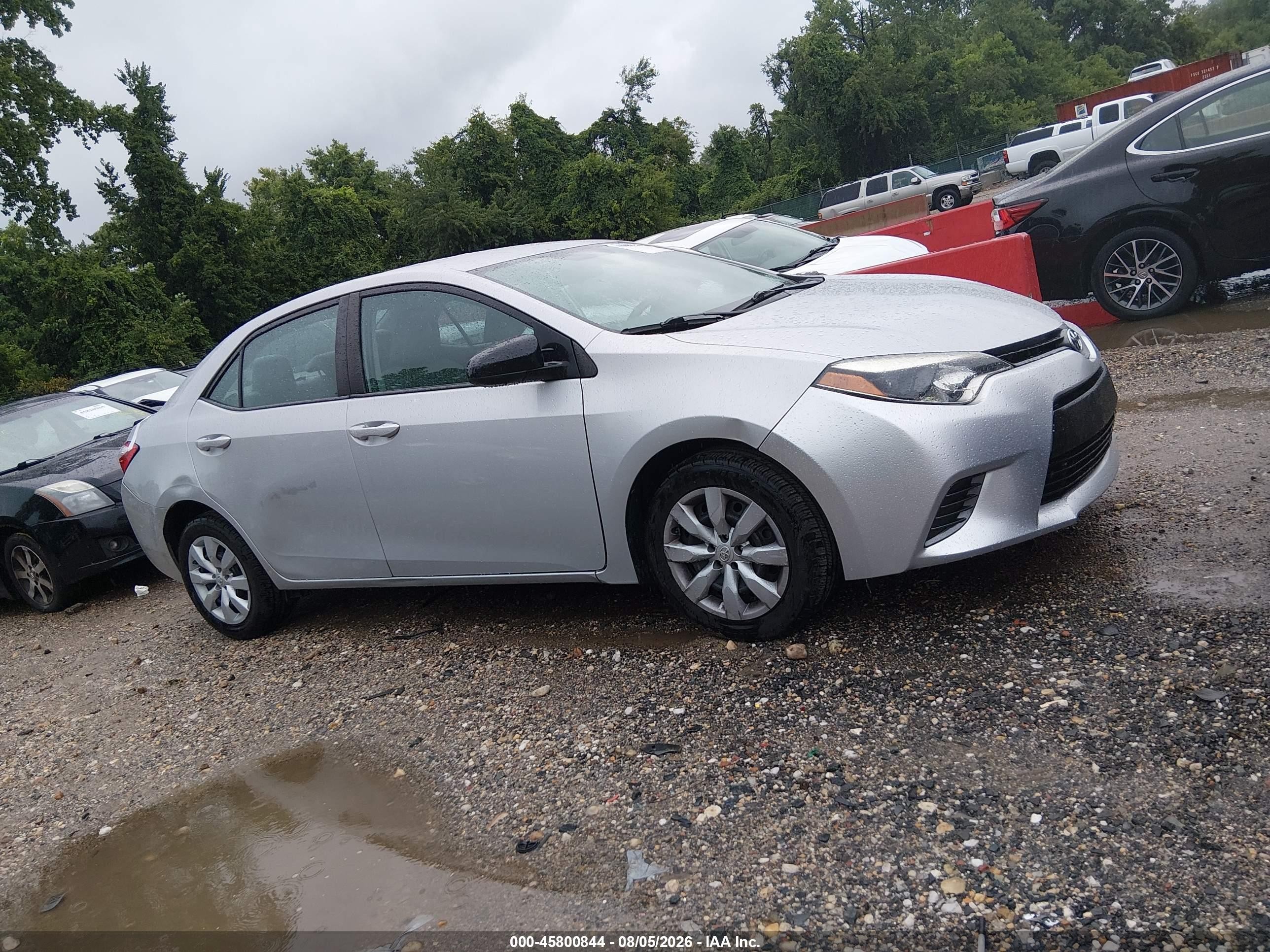 2015 Toyota Corolla L/le/le Pls/prm/s/s Pls Silver vin: 2T1BURHE4FC443008