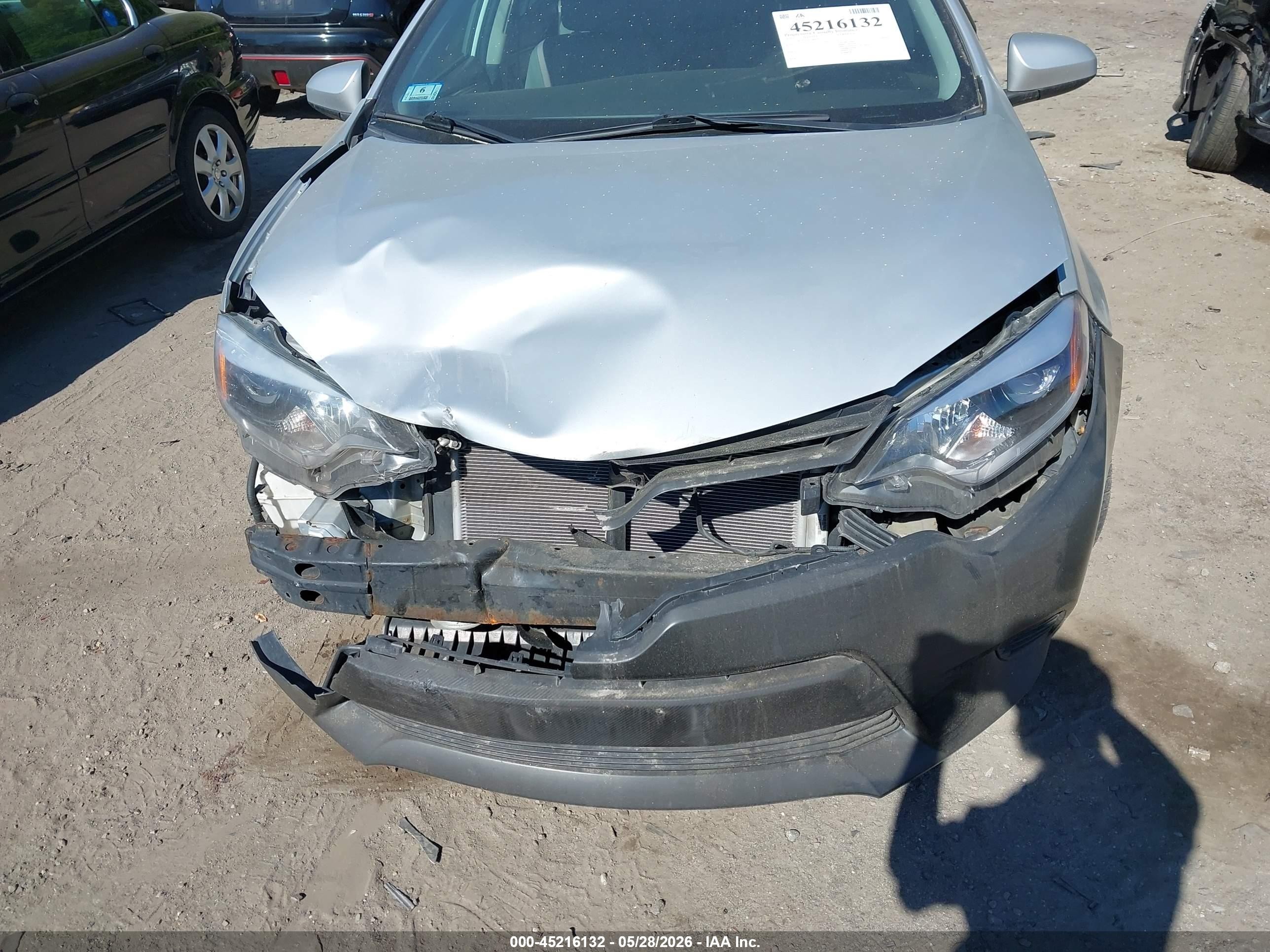 2015 Toyota Corolla Le Silver vin: 2T1BURHE4FC444546