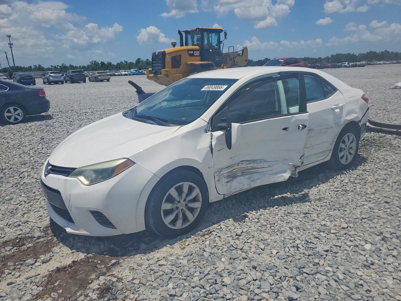2015 Toyota Corolla Le White vin: 2T1BURHE4FC453036