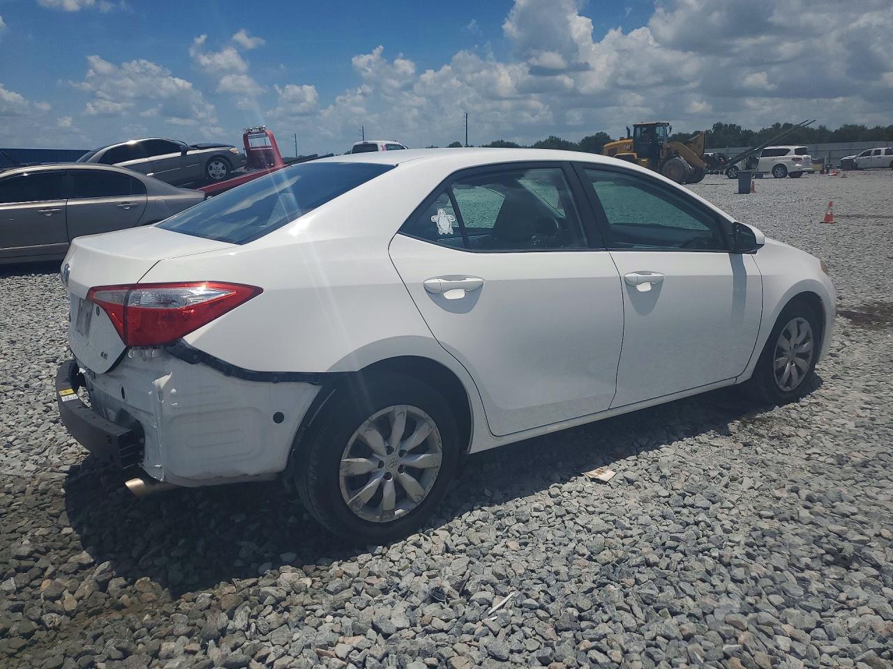 2015 Toyota Corolla Le White vin: 2T1BURHE4FC453036