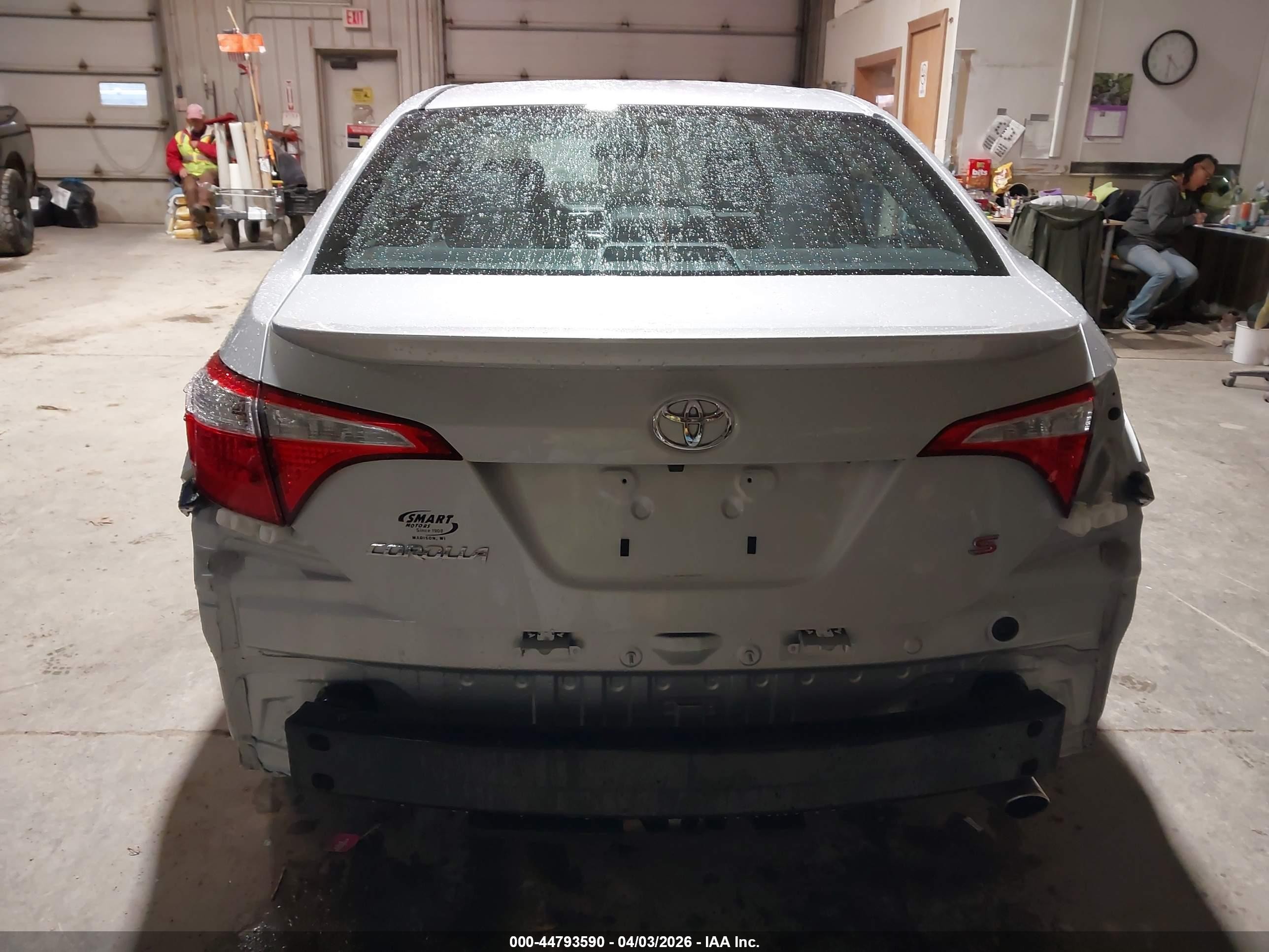 2015 Toyota Corolla S Plus Gray vin: 2T1BURHE4FC453635