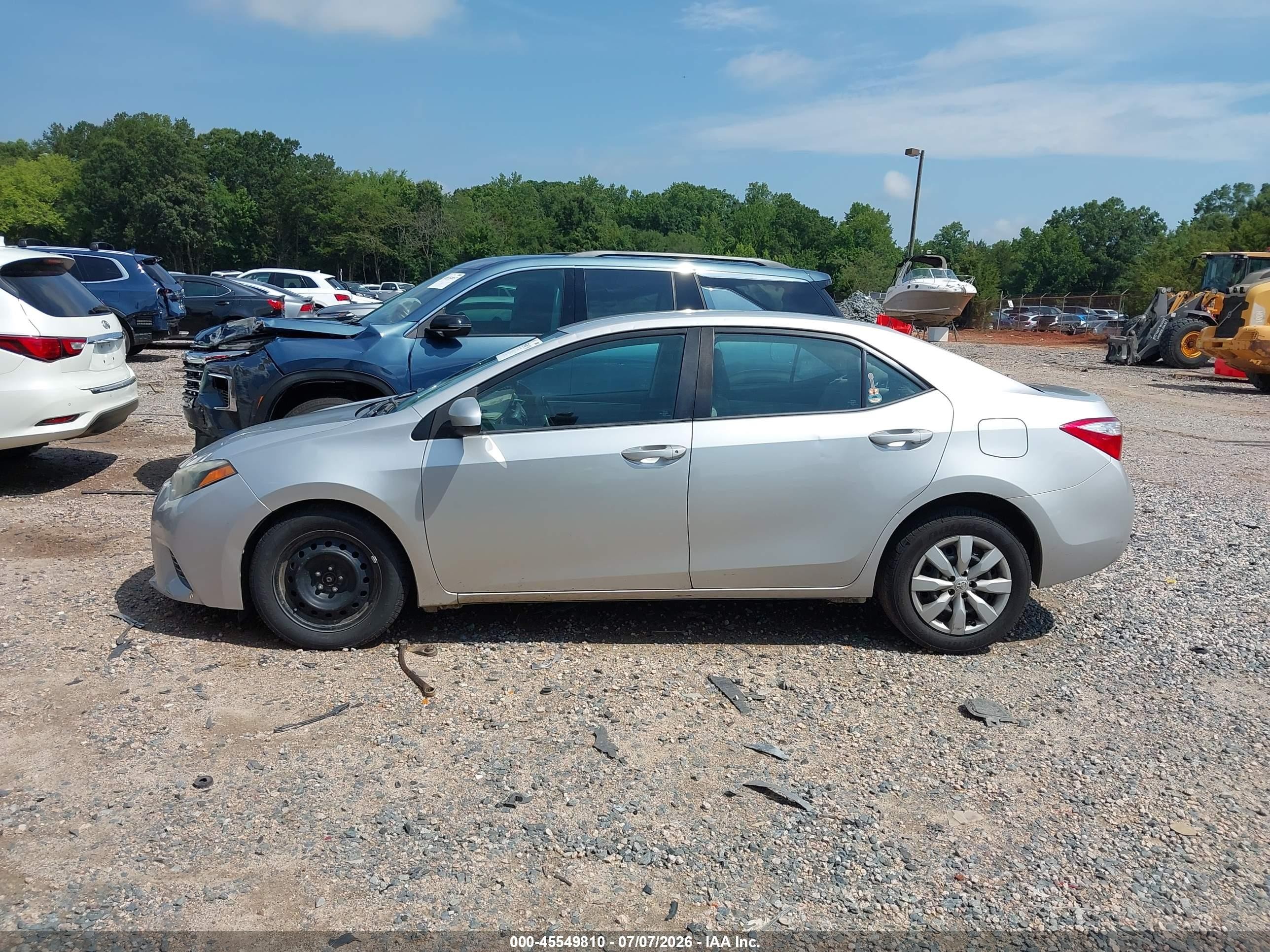 2015 Toyota Corolla Le Silver vin: 2T1BURHE4FC454381