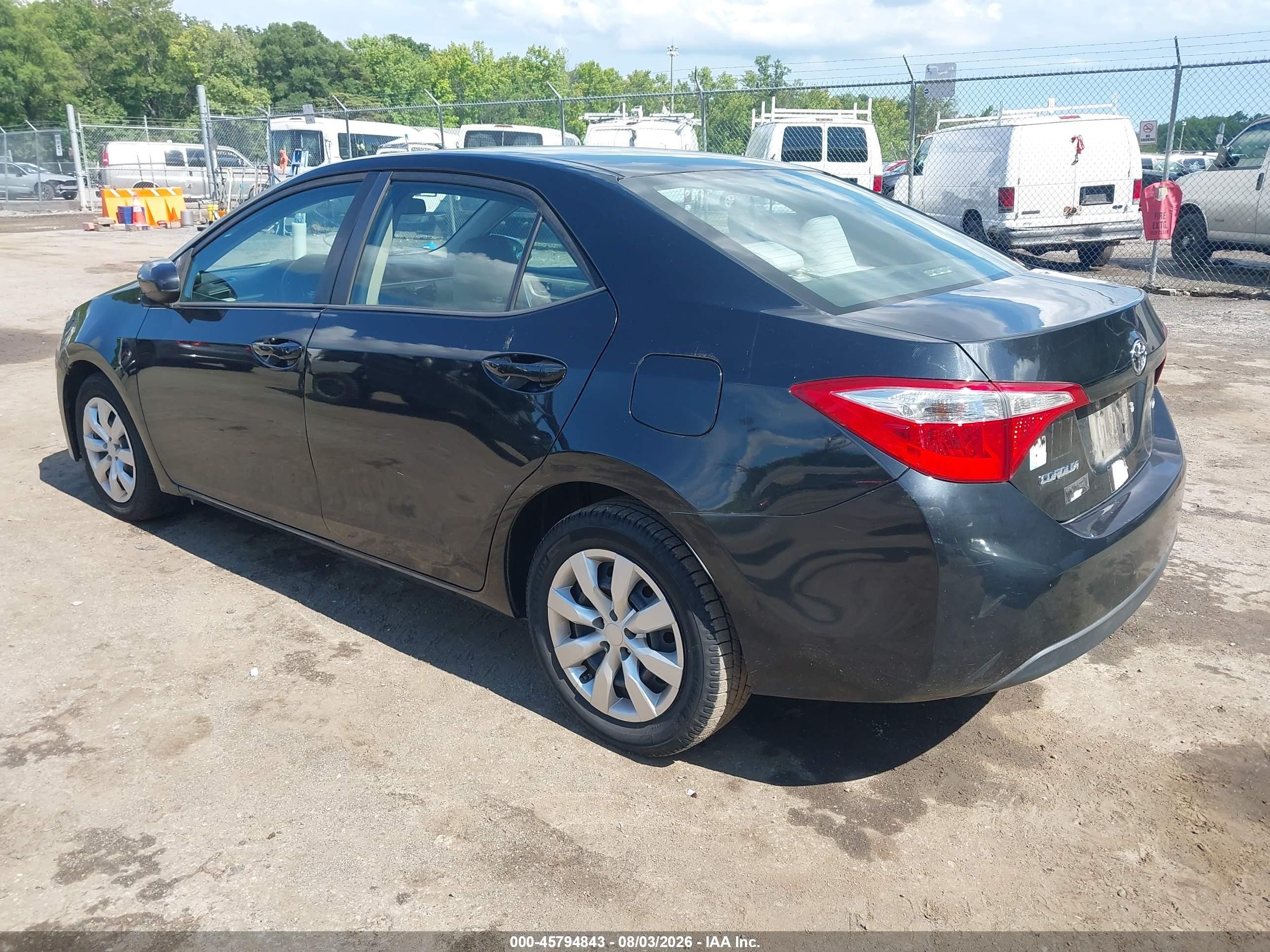 2015 Toyota Corolla Le Black vin: 2T1BURHE4FC455157