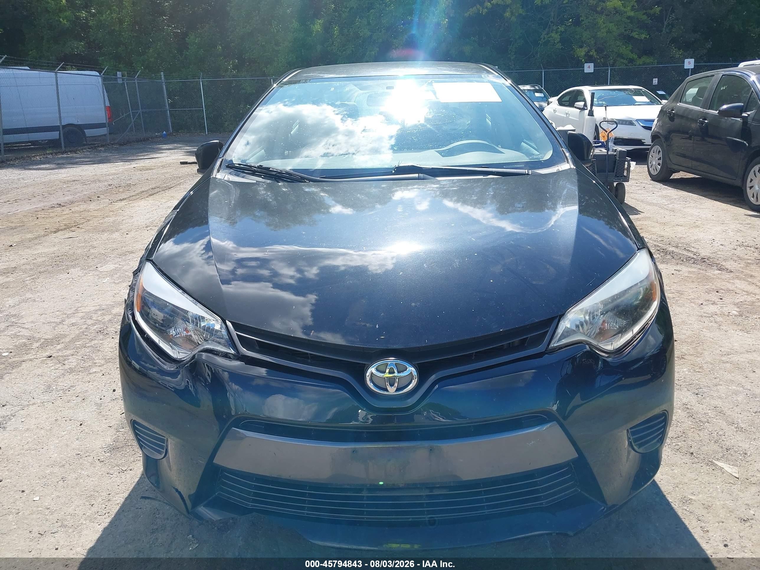 2015 Toyota Corolla Le Black vin: 2T1BURHE4FC455157