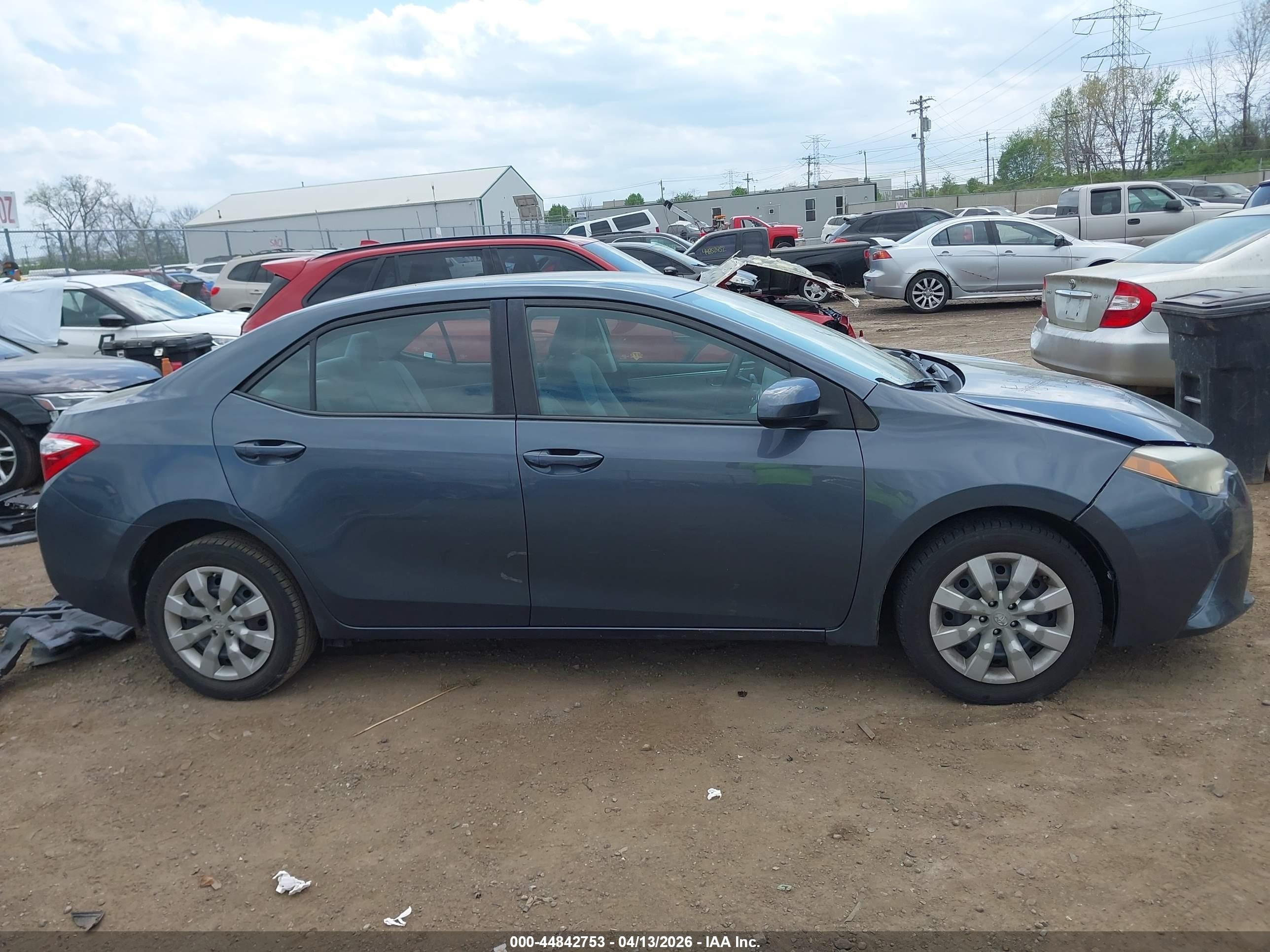 2015 Toyota Corolla Le Blue vin: 2T1BURHE4FC478969