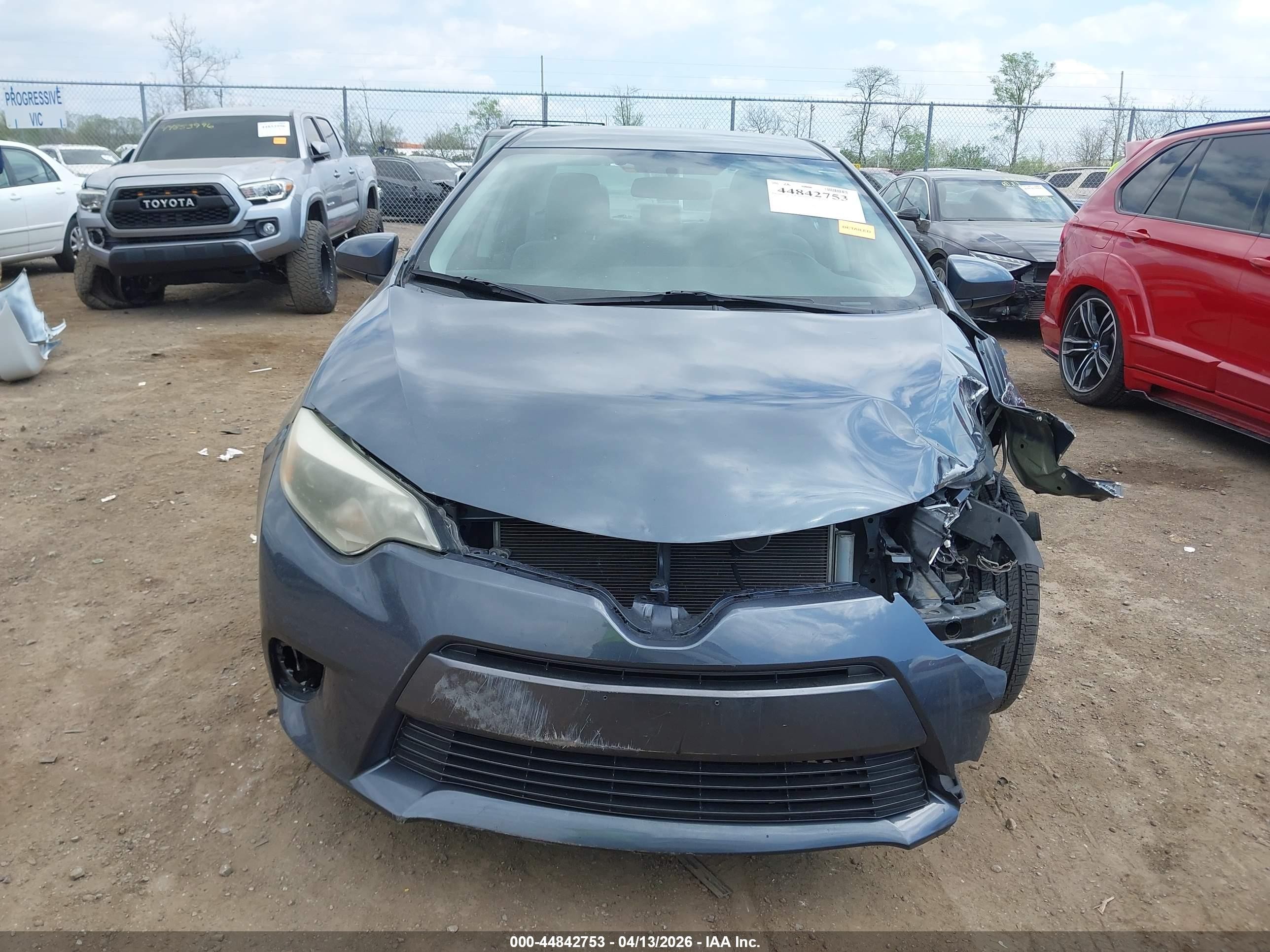 2015 Toyota Corolla Le Blue vin: 2T1BURHE4FC478969