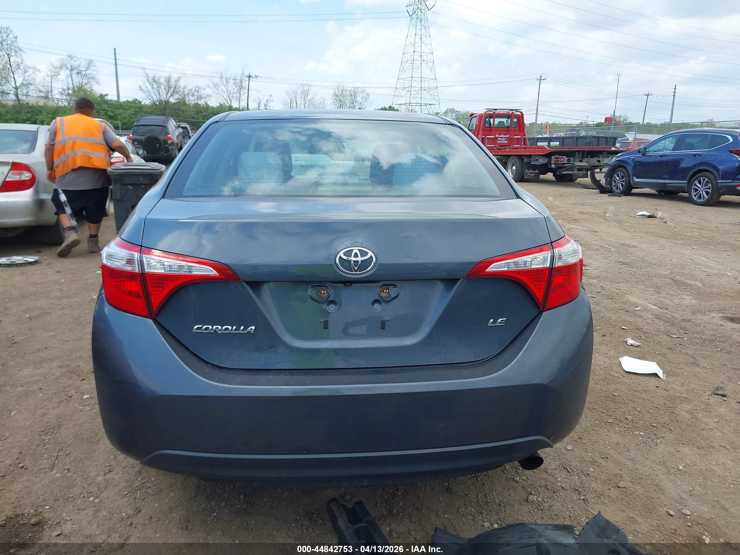 2015 Toyota Corolla Le Blue vin: 2T1BURHE4FC478969