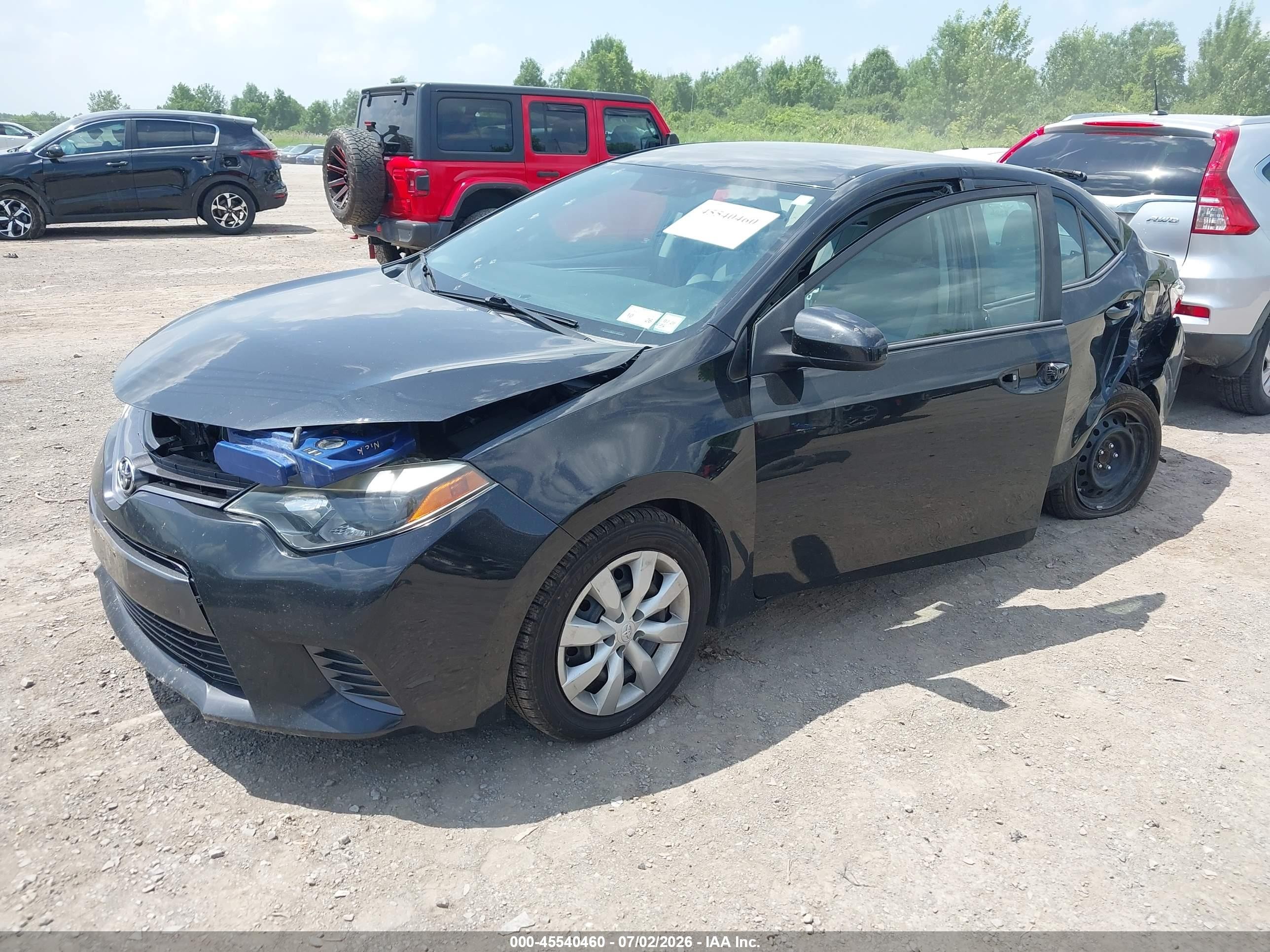 2015 Toyota Corolla Le Dark Blue vin: 2T1BURHE4FC480365