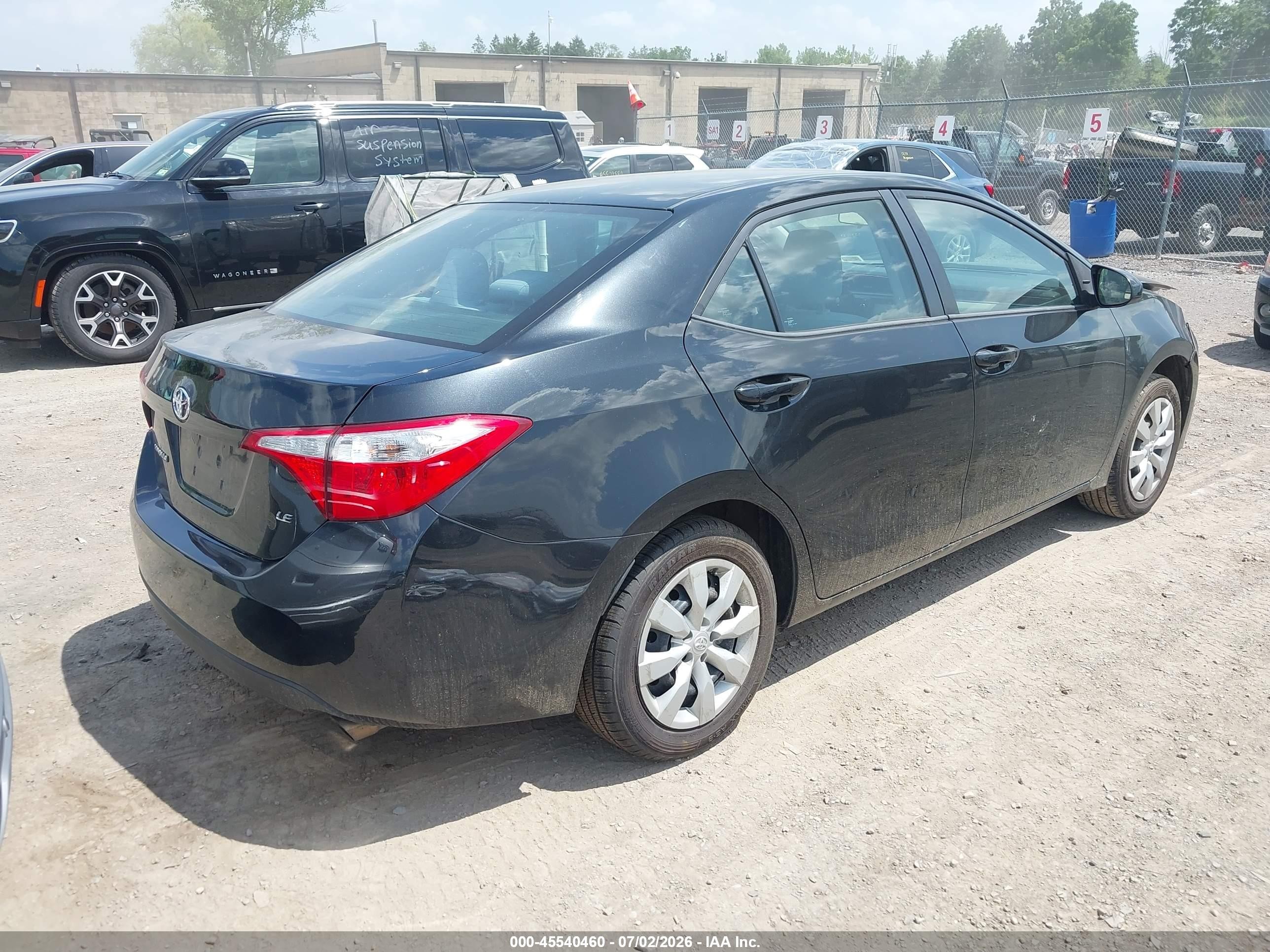 2015 Toyota Corolla Le Dark Blue vin: 2T1BURHE4FC480365