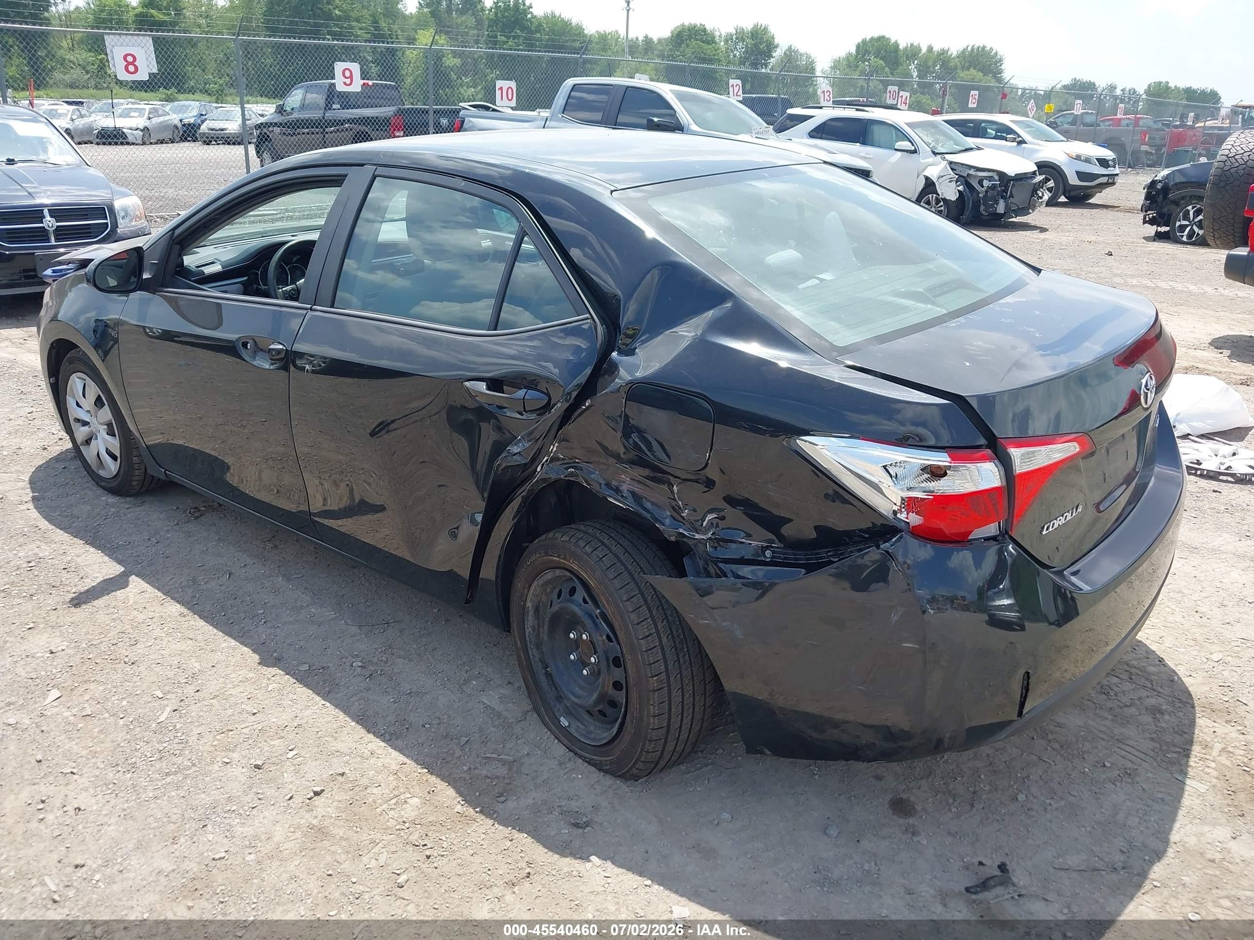 2015 Toyota Corolla Le Dark Blue vin: 2T1BURHE4FC480365