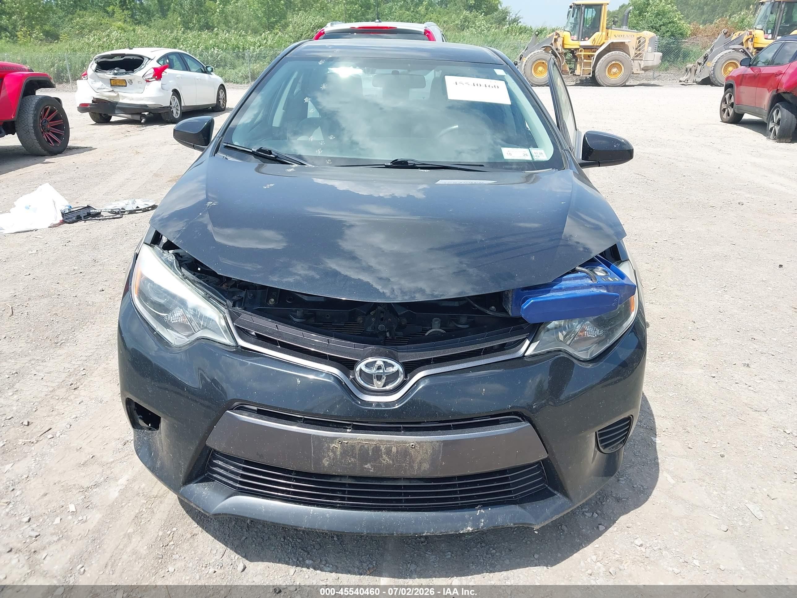 2015 Toyota Corolla Le Dark Blue vin: 2T1BURHE4FC480365
