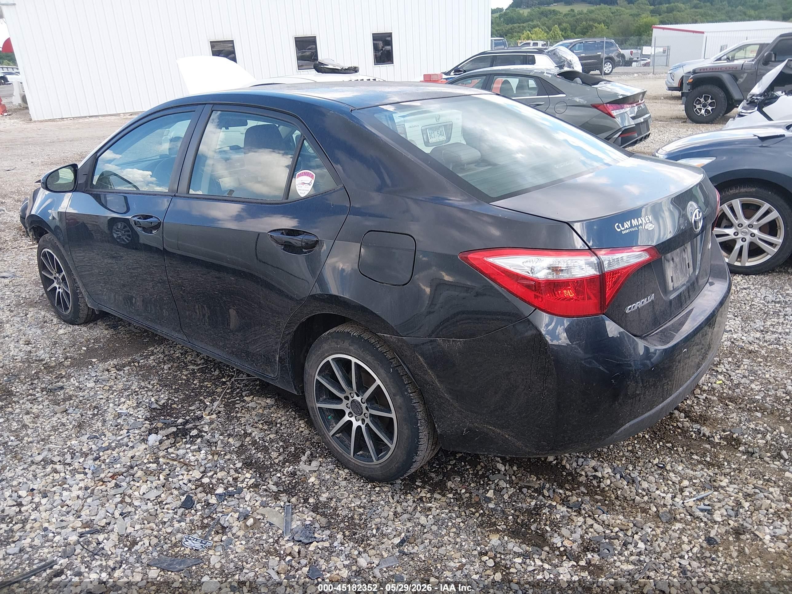 2016 Toyota Corolla Le Black vin: 2T1BURHE4GC603101