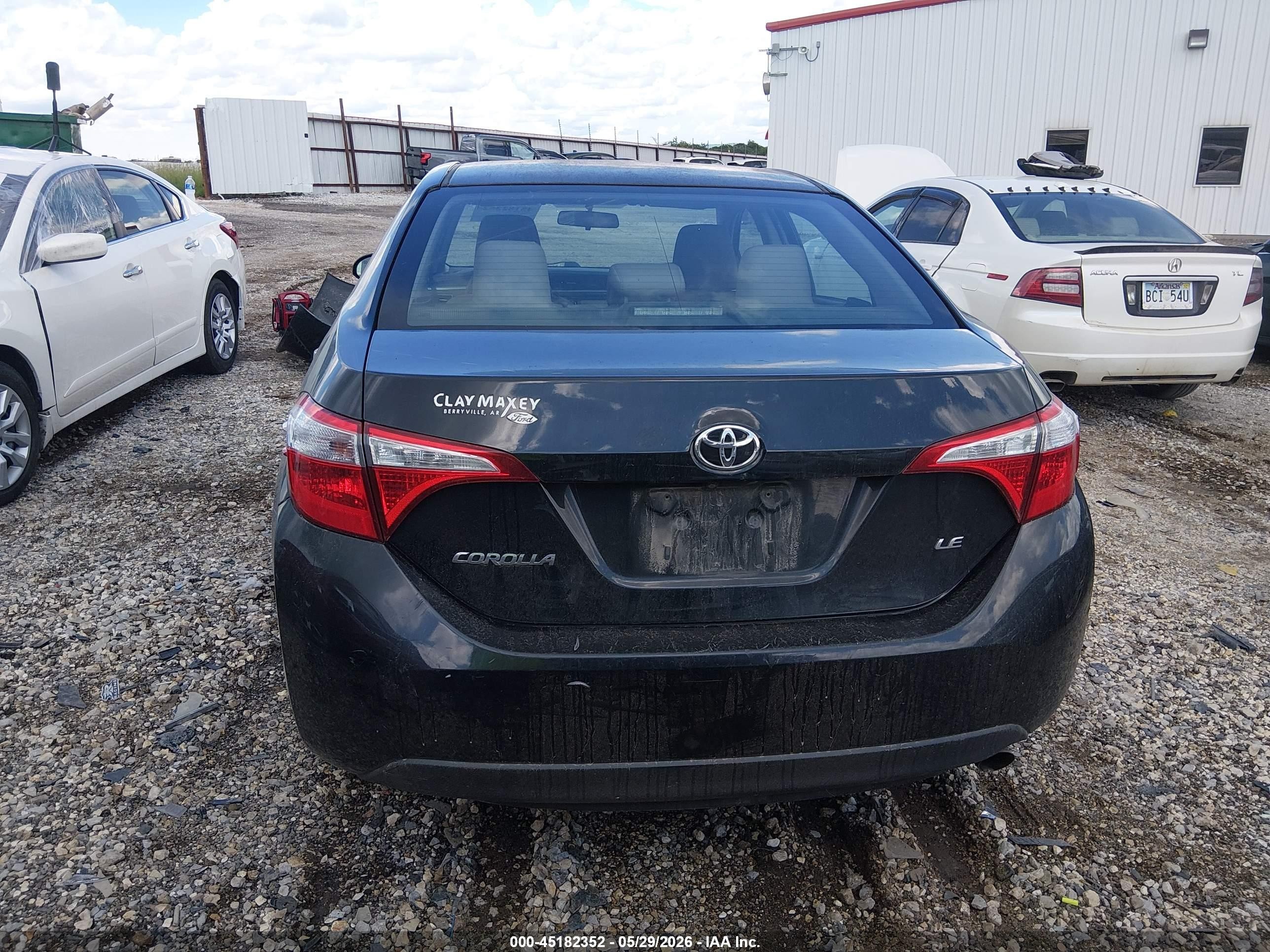 2016 Toyota Corolla Le Black vin: 2T1BURHE4GC603101