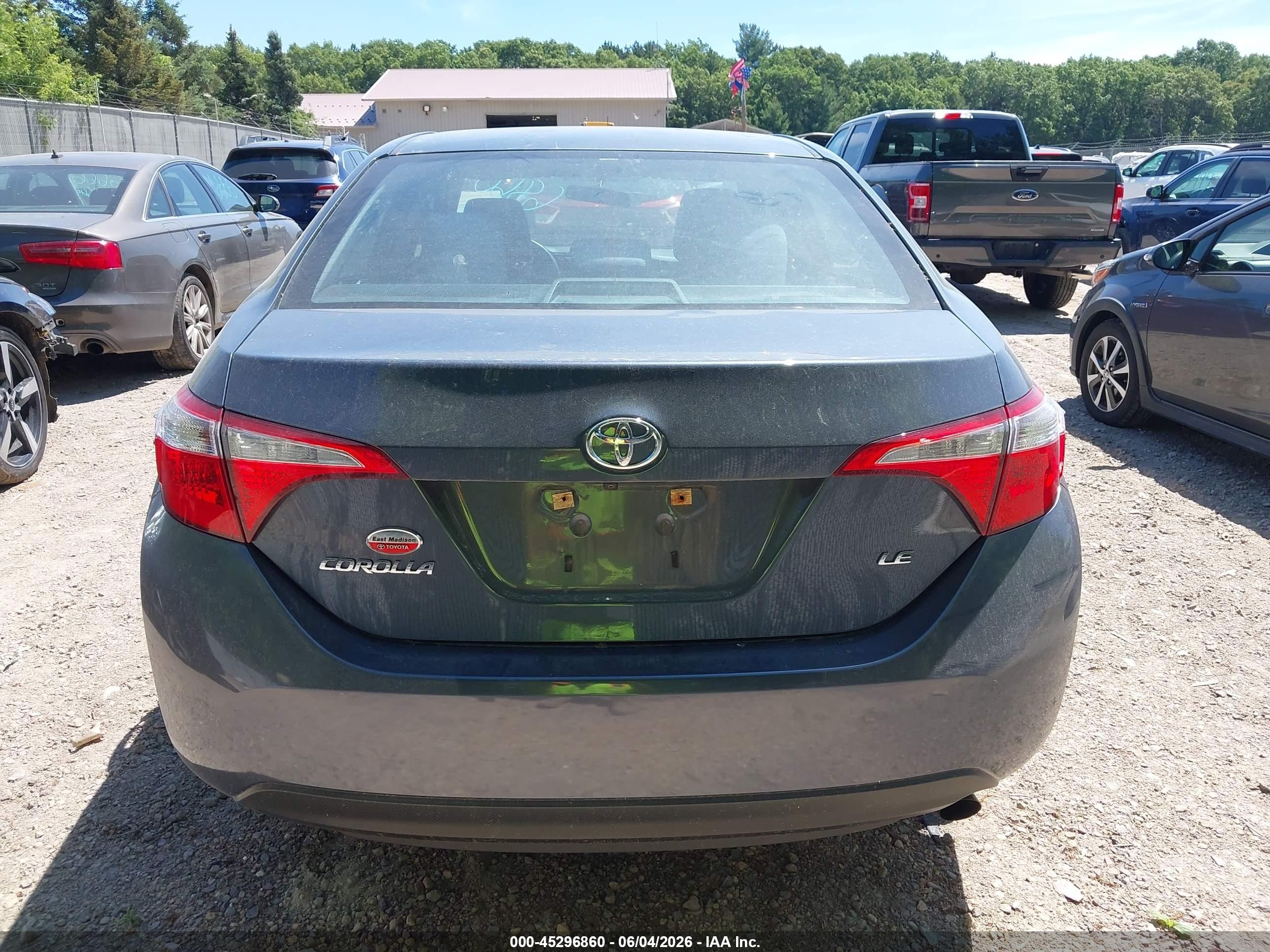 2016 Toyota Corolla Le Blue vin: 2T1BURHE4GC675366