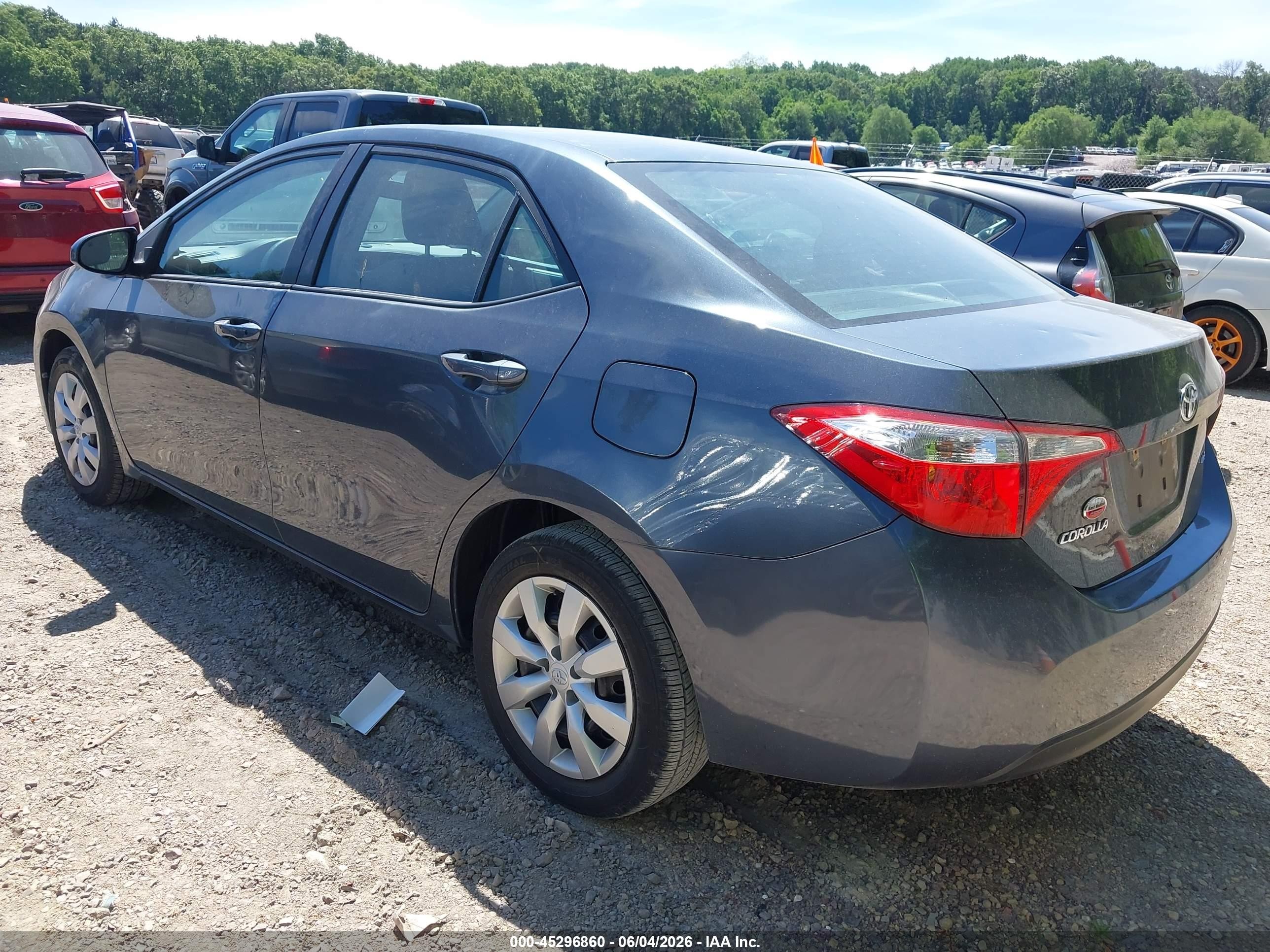 2016 Toyota Corolla Le Blue vin: 2T1BURHE4GC675366