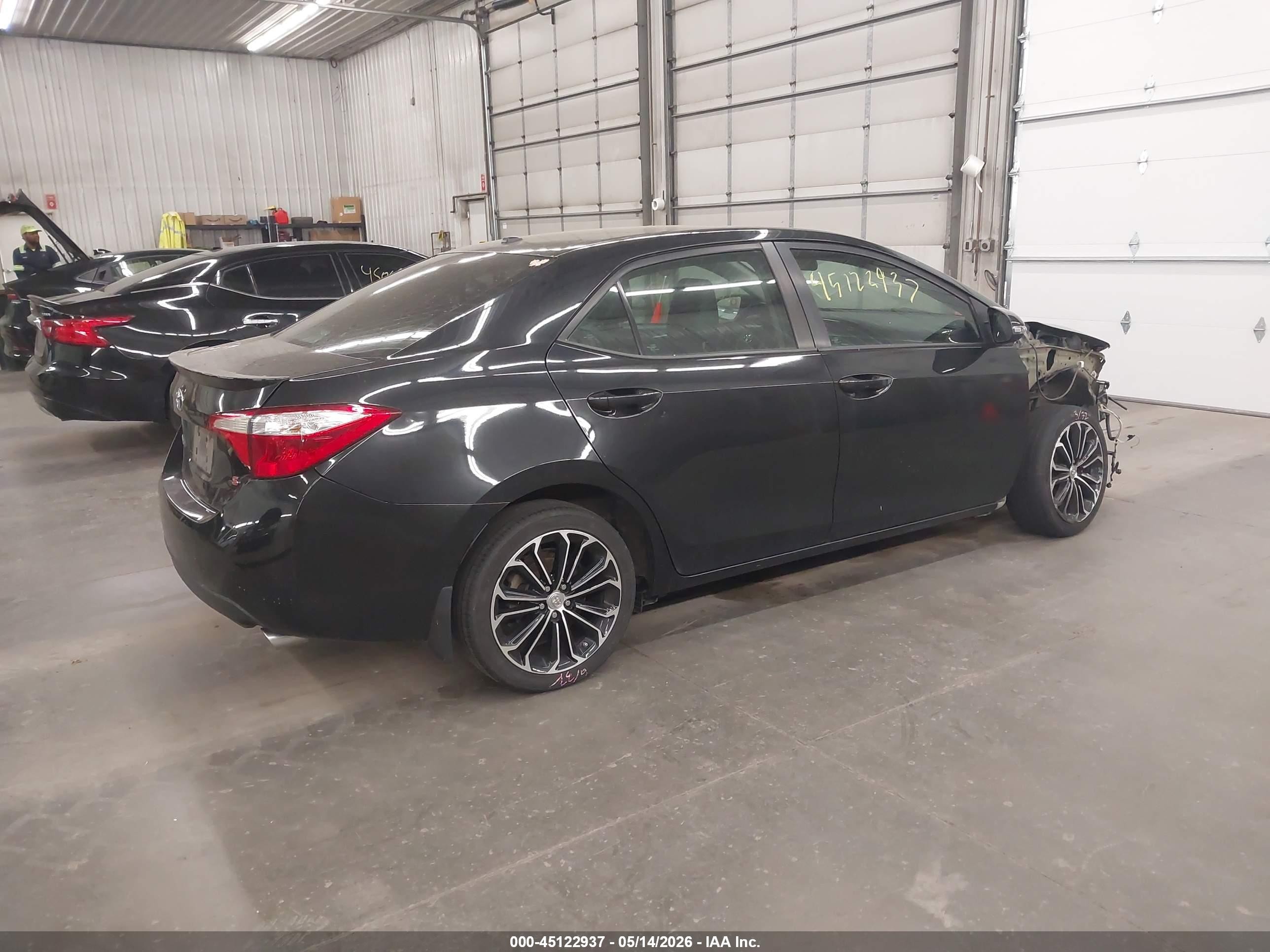 2016 Toyota Corolla S Premium Black vin: 2T1BURHE4GC682625