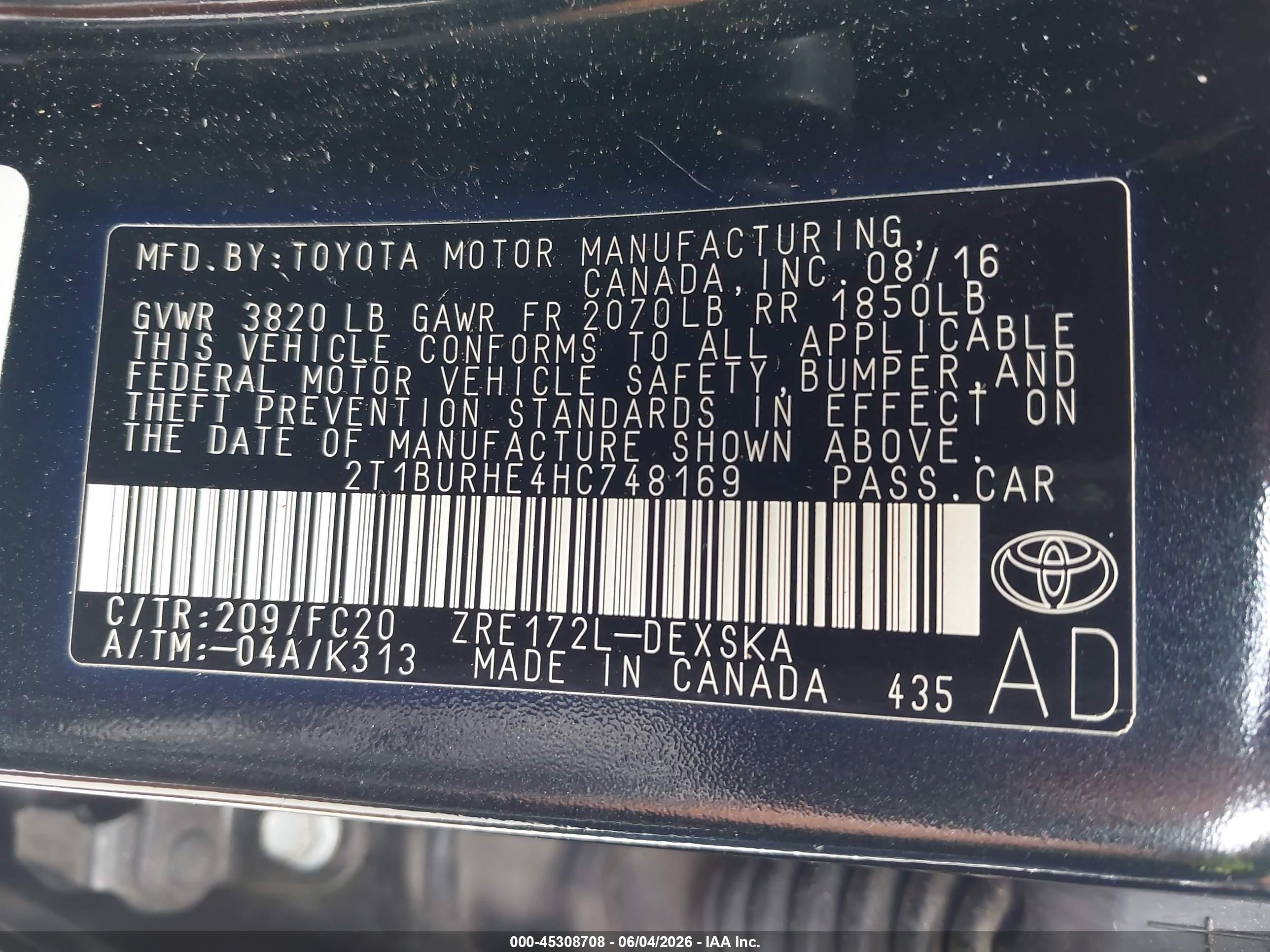 2017 Toyota Corolla Se Black vin: 2T1BURHE4HC748169