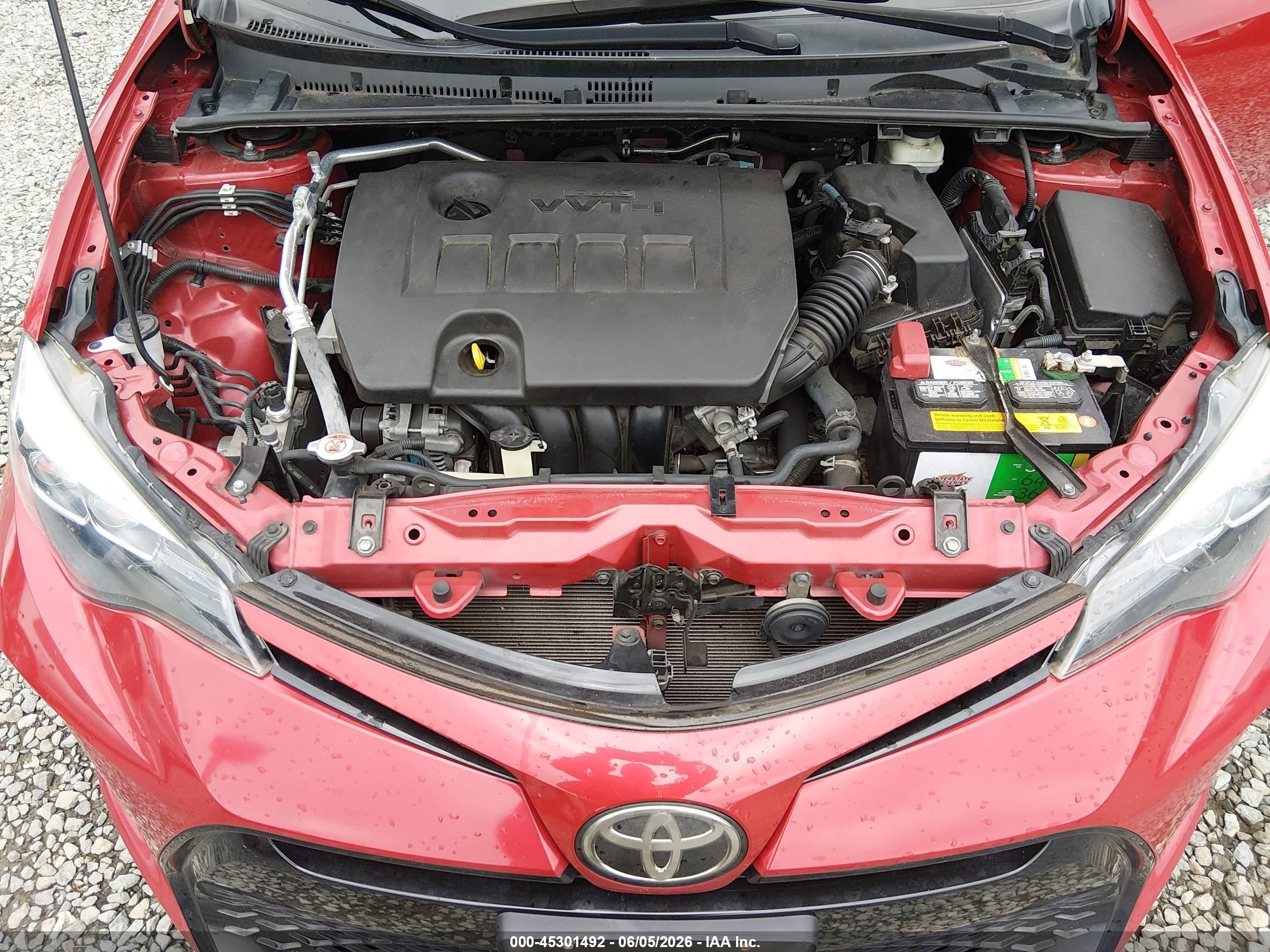 2017 Toyota Corolla Se Red vin: 2T1BURHE4HC844125