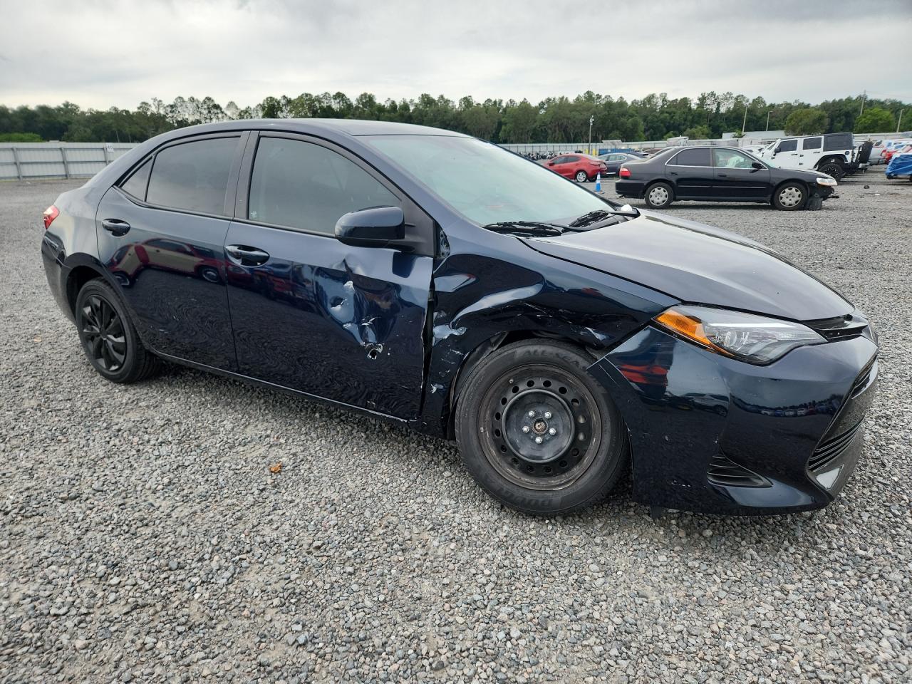 2017 Toyota Corolla Le Blue vin: 2T1BURHE4HC855898